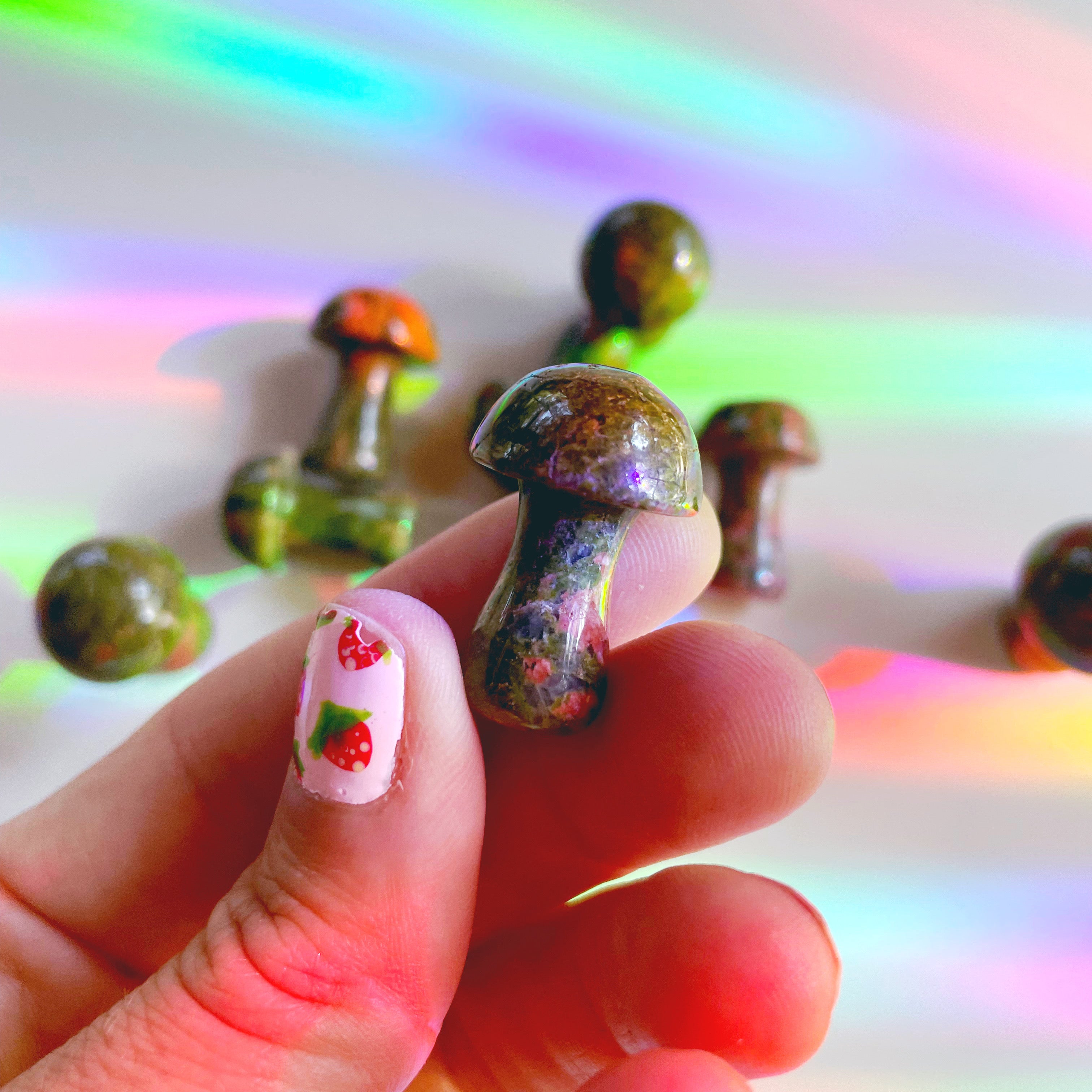 Unakite Mushrooms - Baltic Mermaid