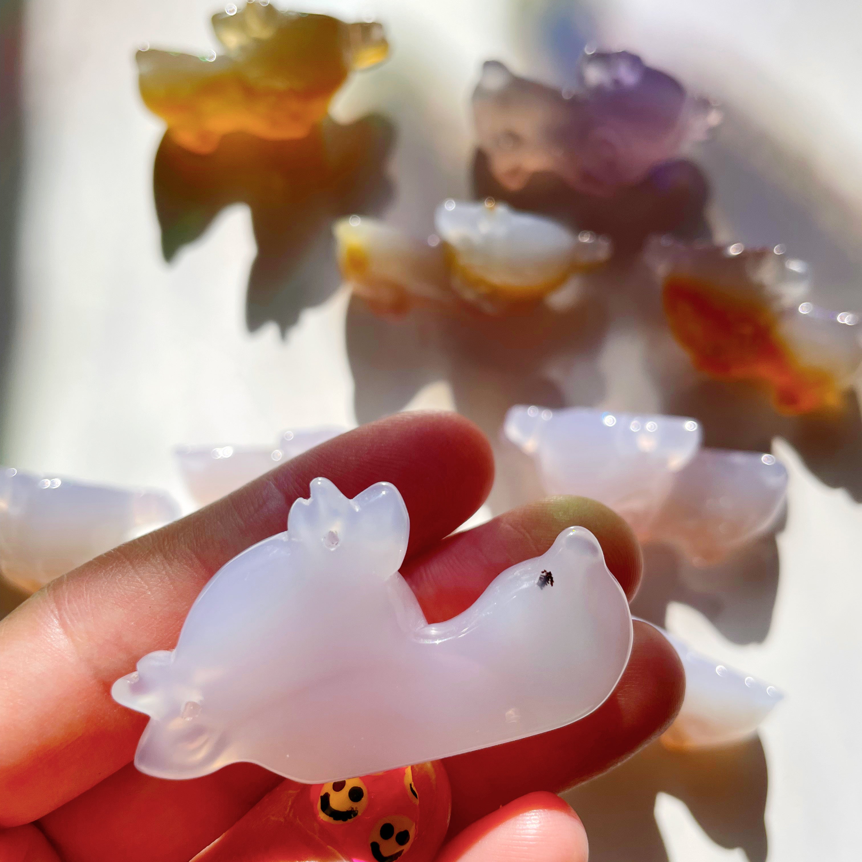 Carved Agate Fawn - Baltic Mermaid