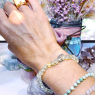 Prehnite with Epidote Candy Bracelet - Baltic Mermaid
