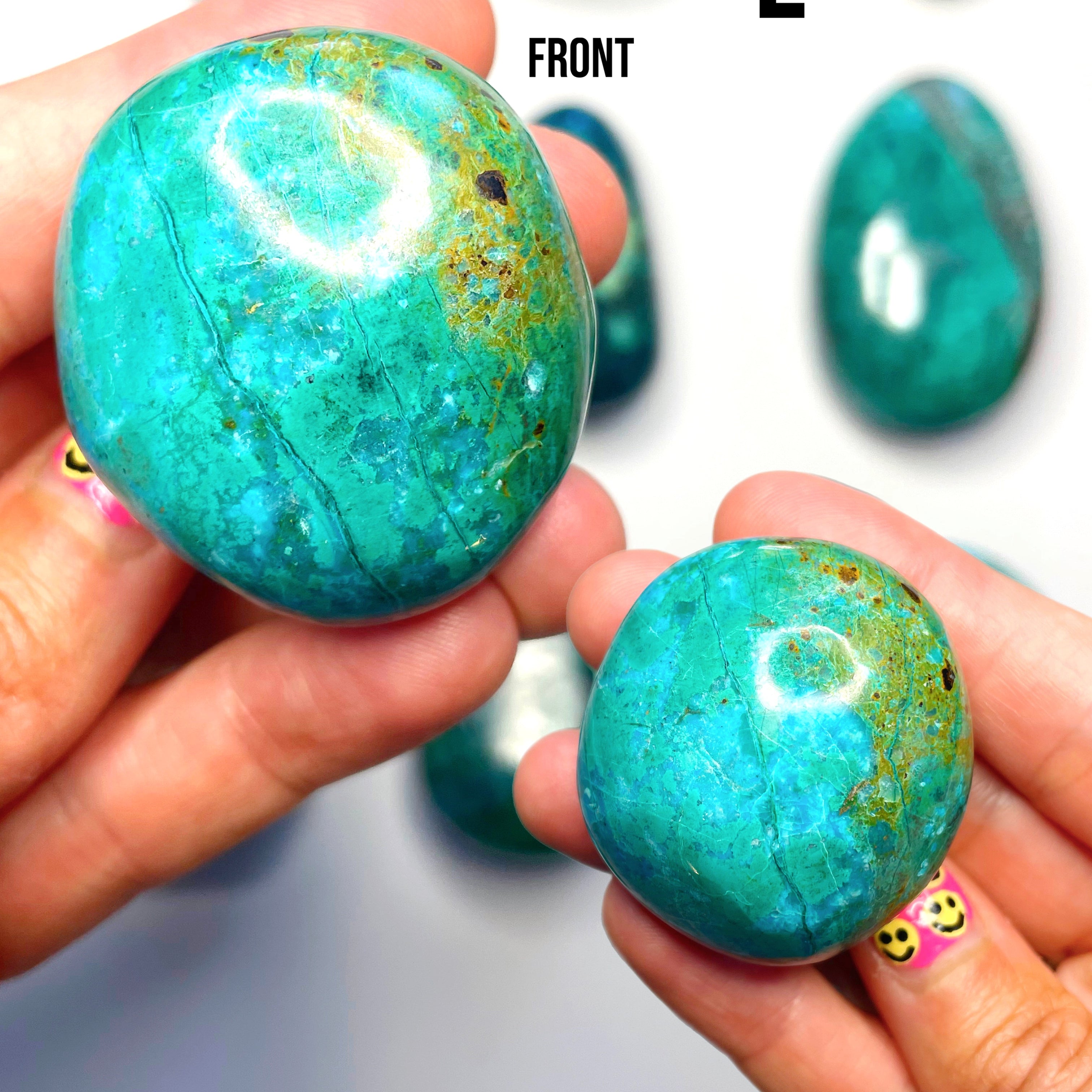 Chrysocolla Palm Stones/Large Tumbles - Baltic Mermaid