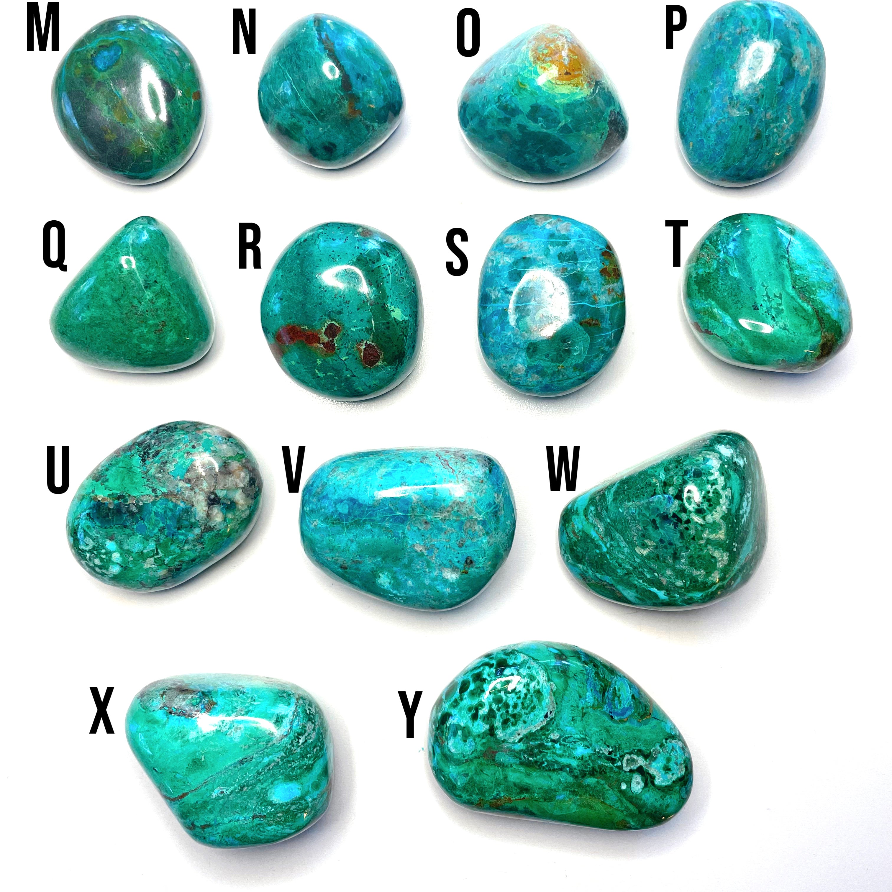 Chrysocolla Palm Stones/Large Tumbles - Baltic Mermaid