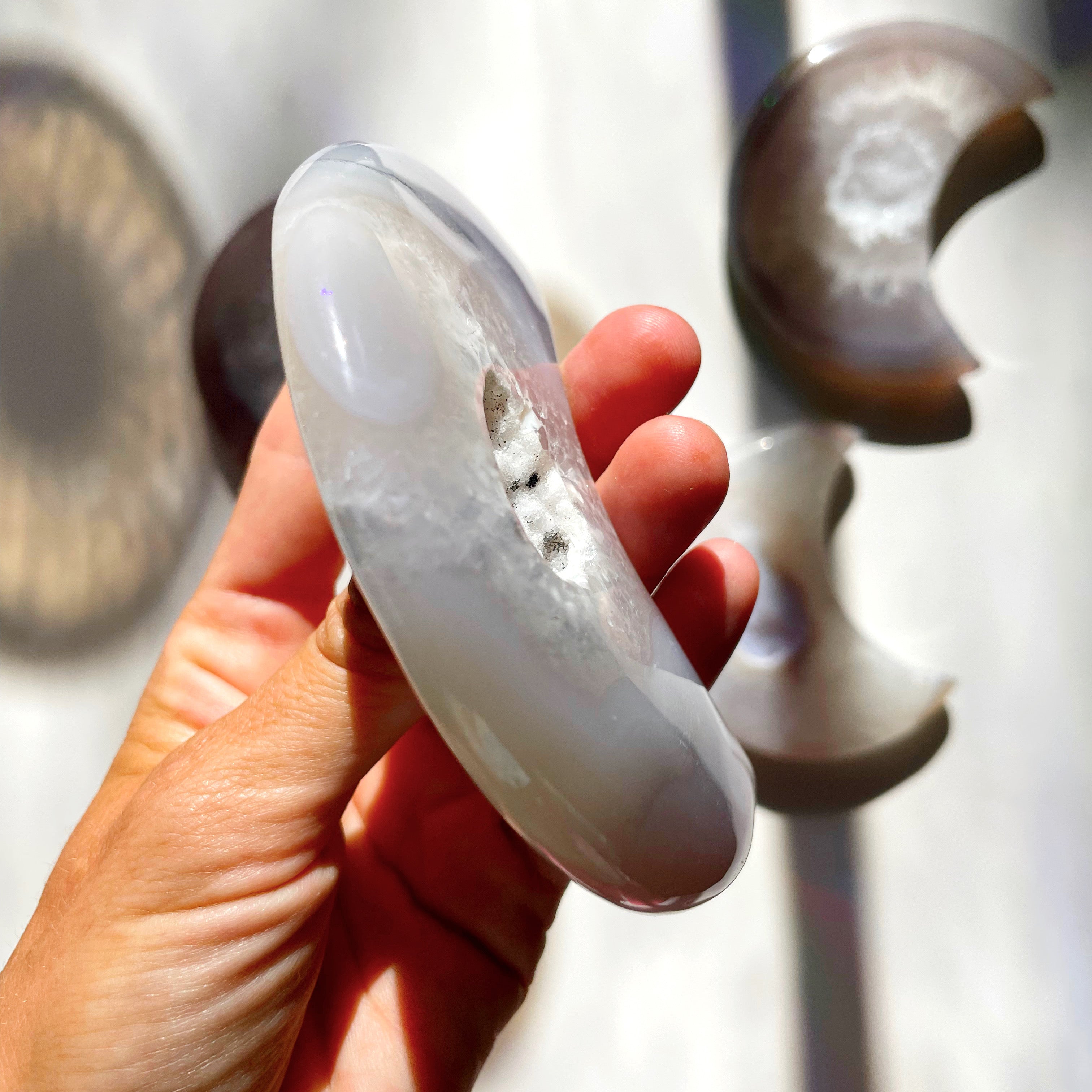 Druzy Agate Moon - Baltic Mermaid