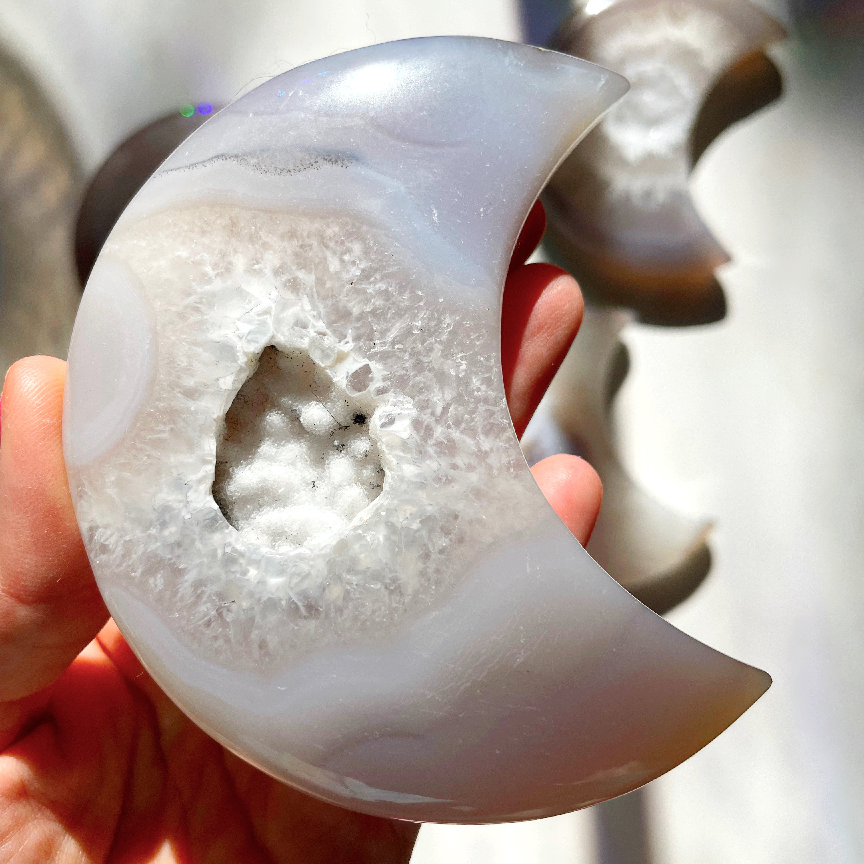 Druzy Agate Moon - Baltic Mermaid