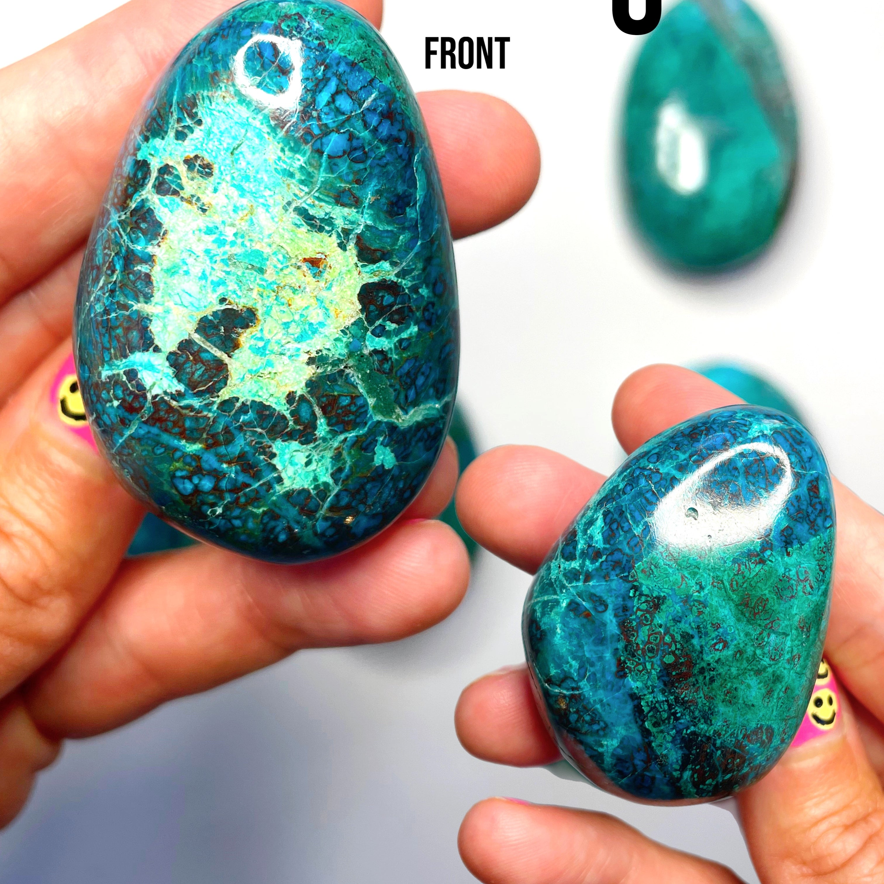 Chrysocolla Palm Stones/Large Tumbles - Baltic Mermaid