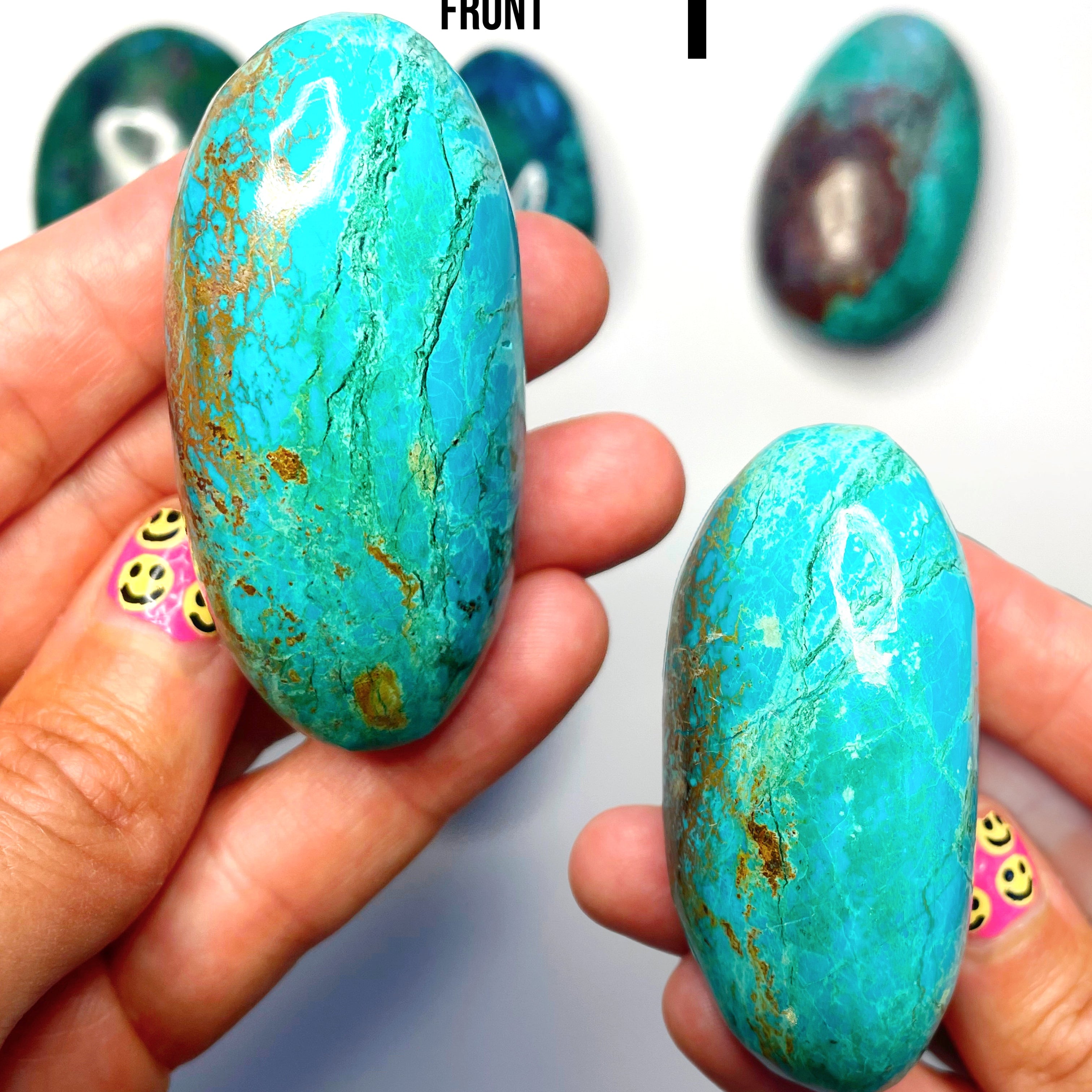 Chrysocolla Palm Stones/Large Tumbles - Baltic Mermaid