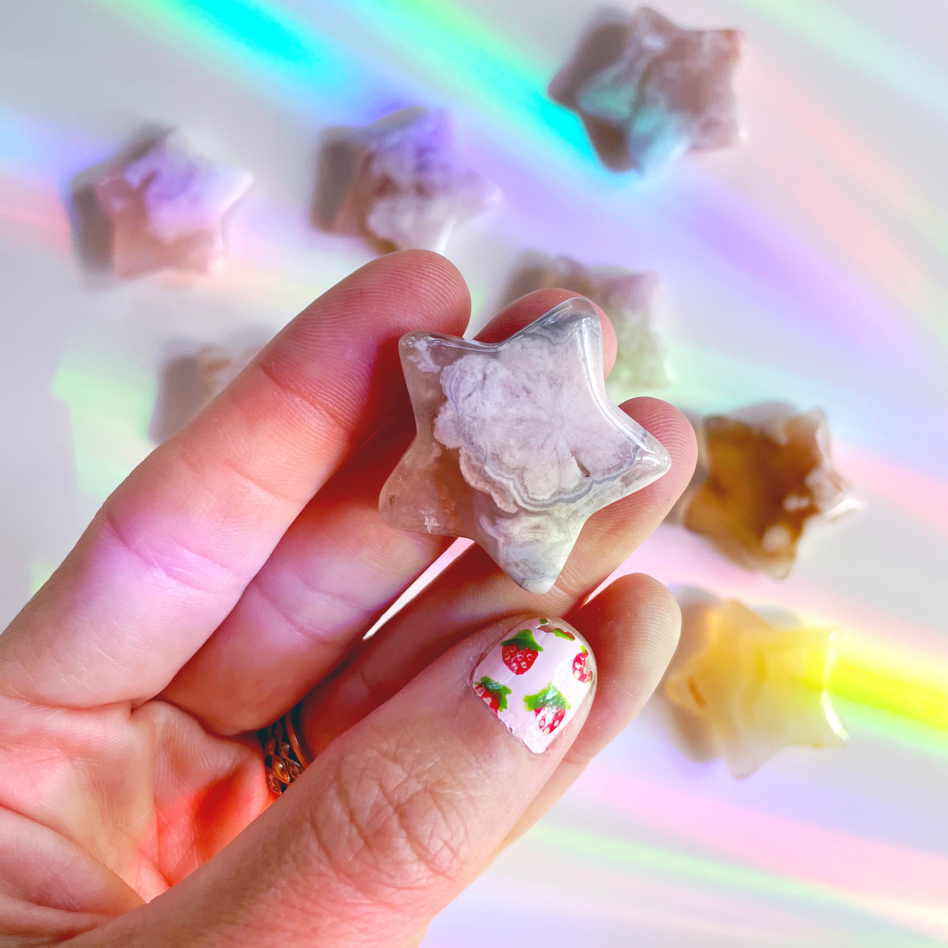 Flower Agate Stars - Baltic Mermaid