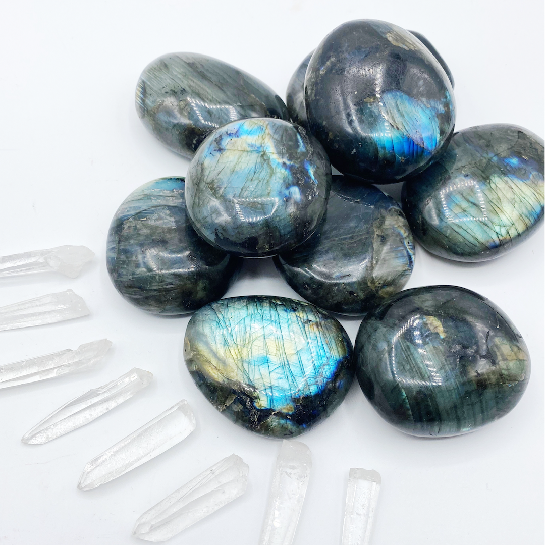 Labradorite Palm Stones - Baltic Mermaid