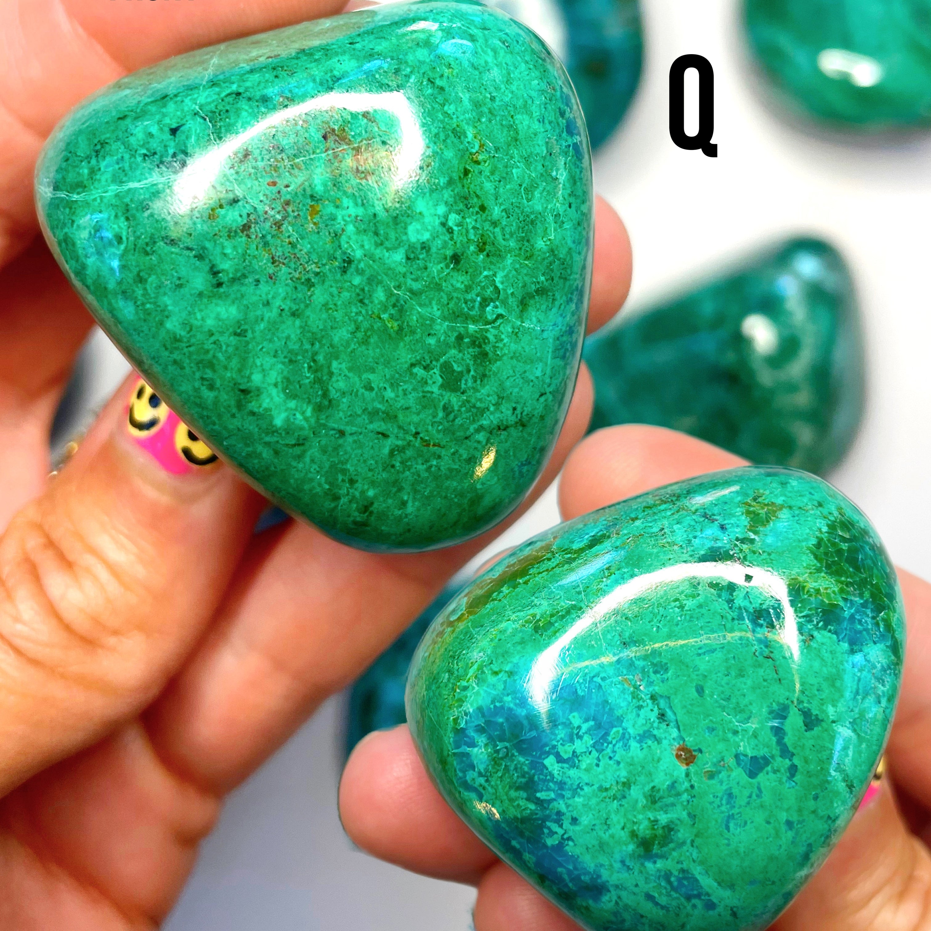 Chrysocolla Palm Stones/Large Tumbles - Baltic Mermaid