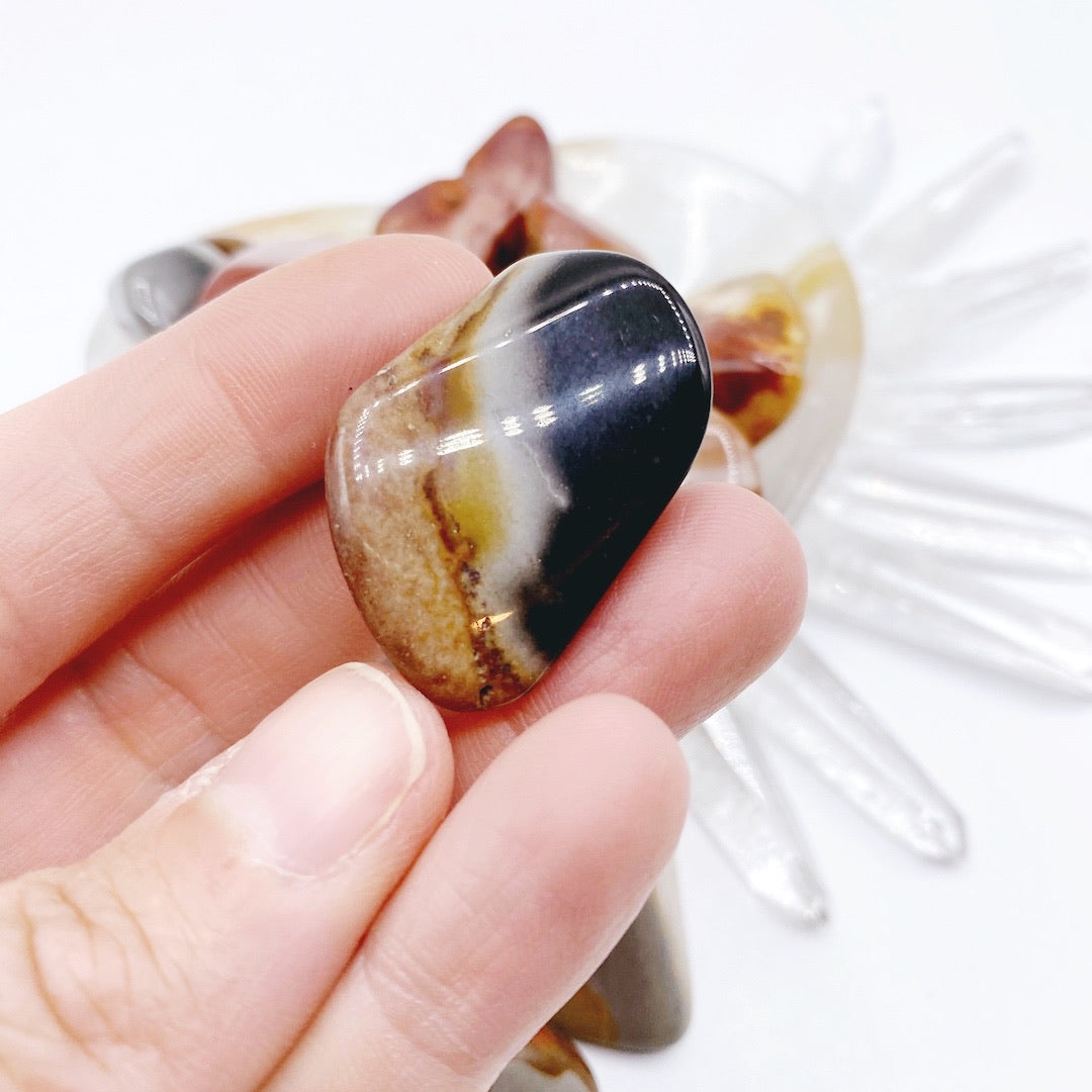 Polychrome Jasper Tumbled Stones - Baltic Mermaid