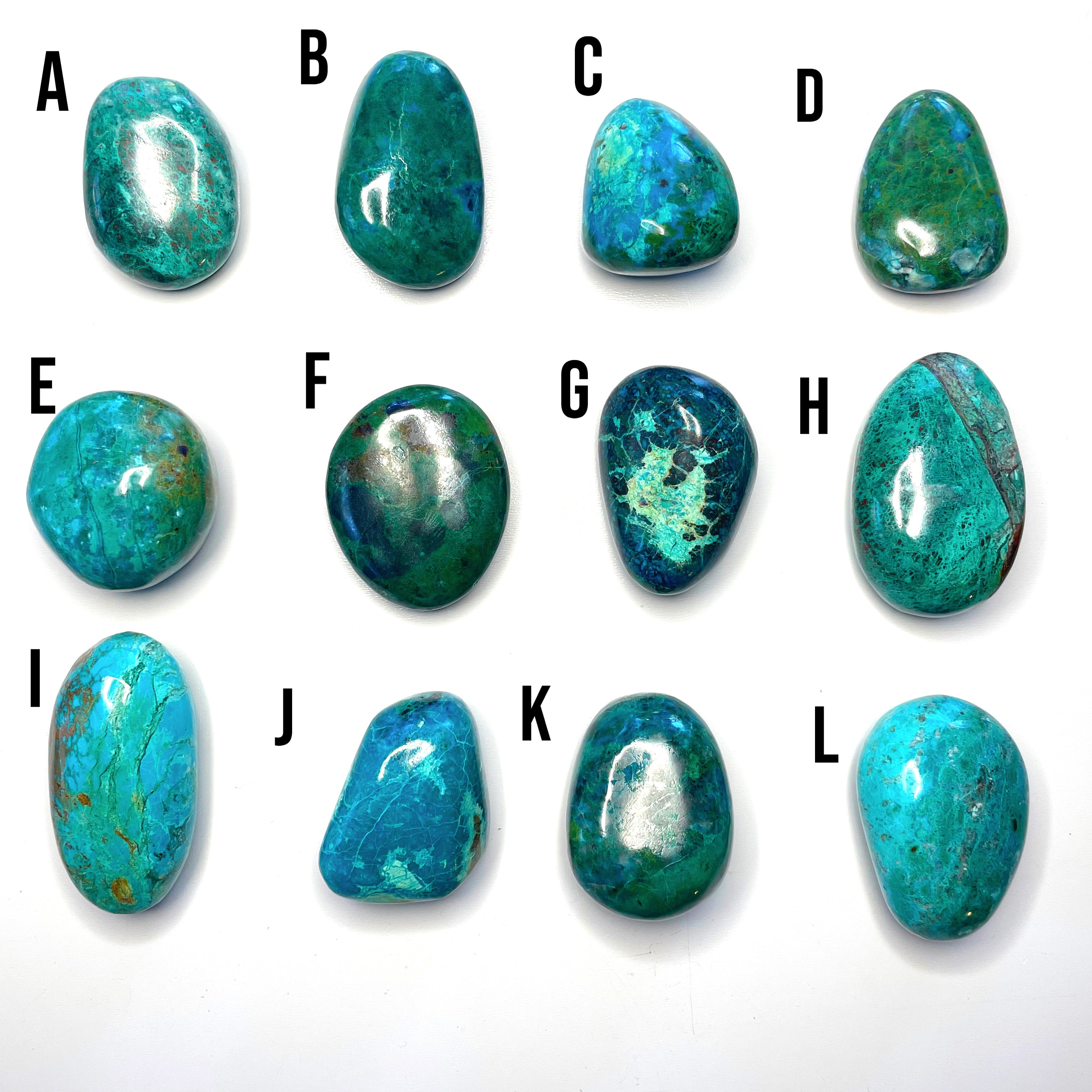Chrysocolla Palm Stones/Large Tumbles - Baltic Mermaid