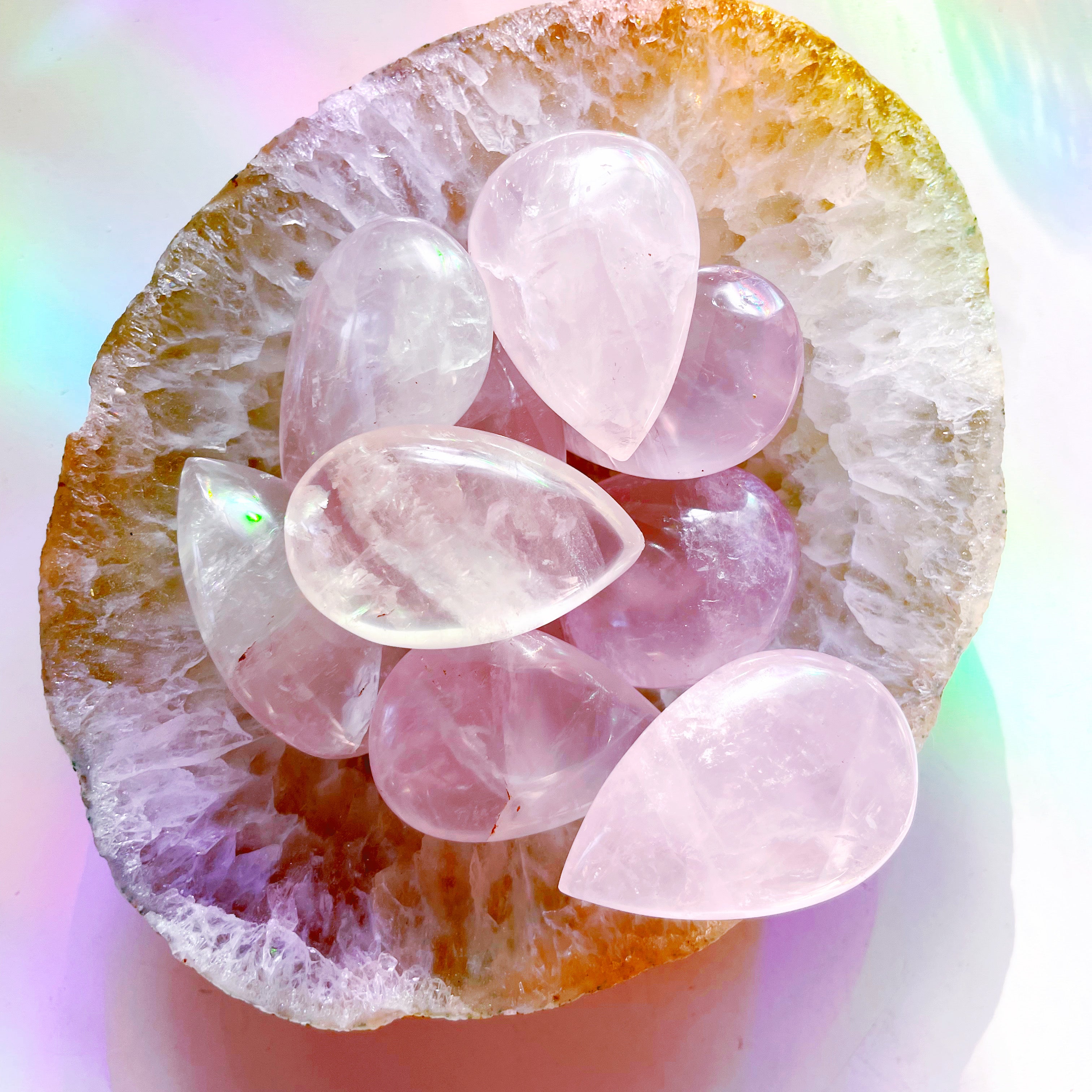 Rose Quartz Teardrop - Baltic Mermaid