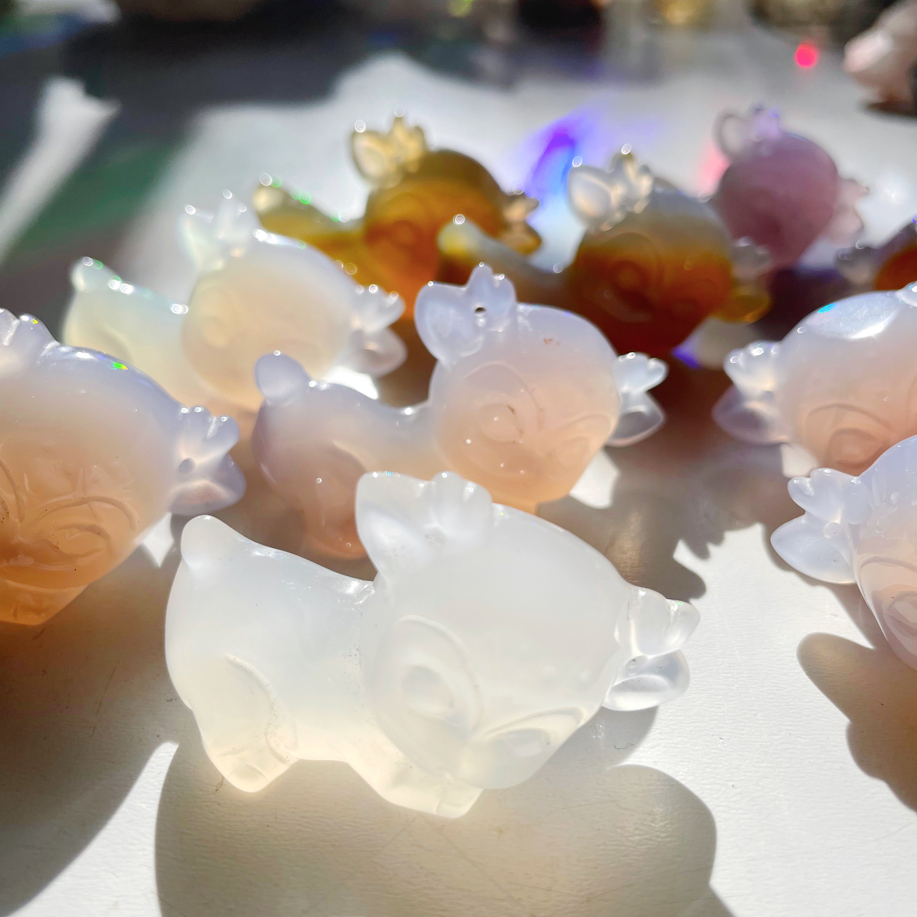 Carved Agate Fawn - Baltic Mermaid