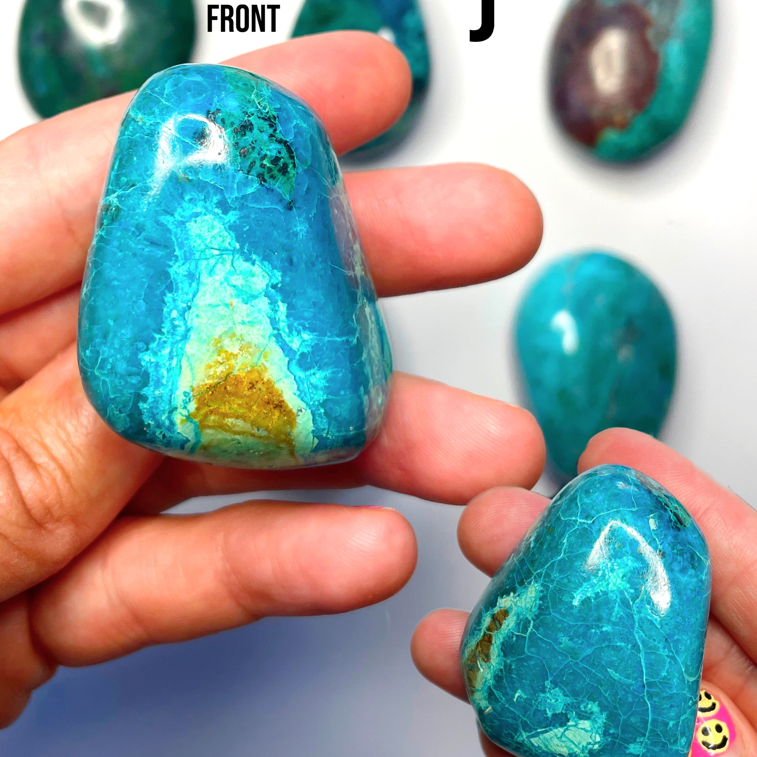 Chrysocolla Palm Stones/Large Tumbles - Baltic Mermaid