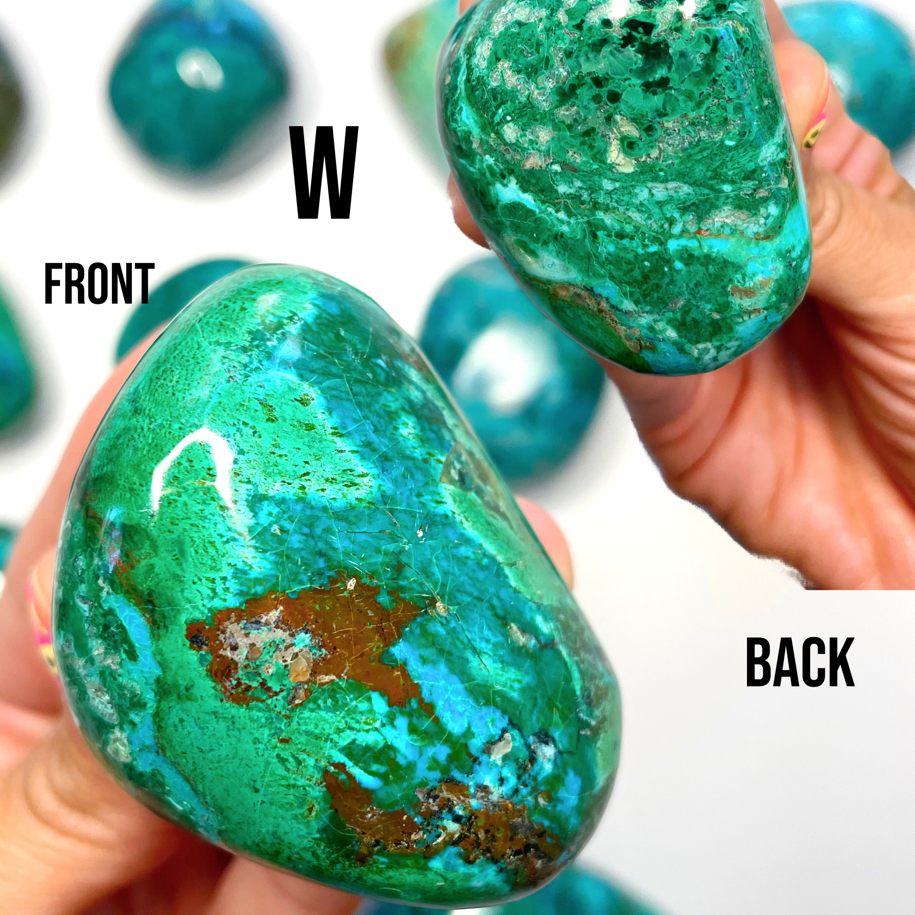 Chrysocolla Palm Stones/Large Tumbles - Baltic Mermaid
