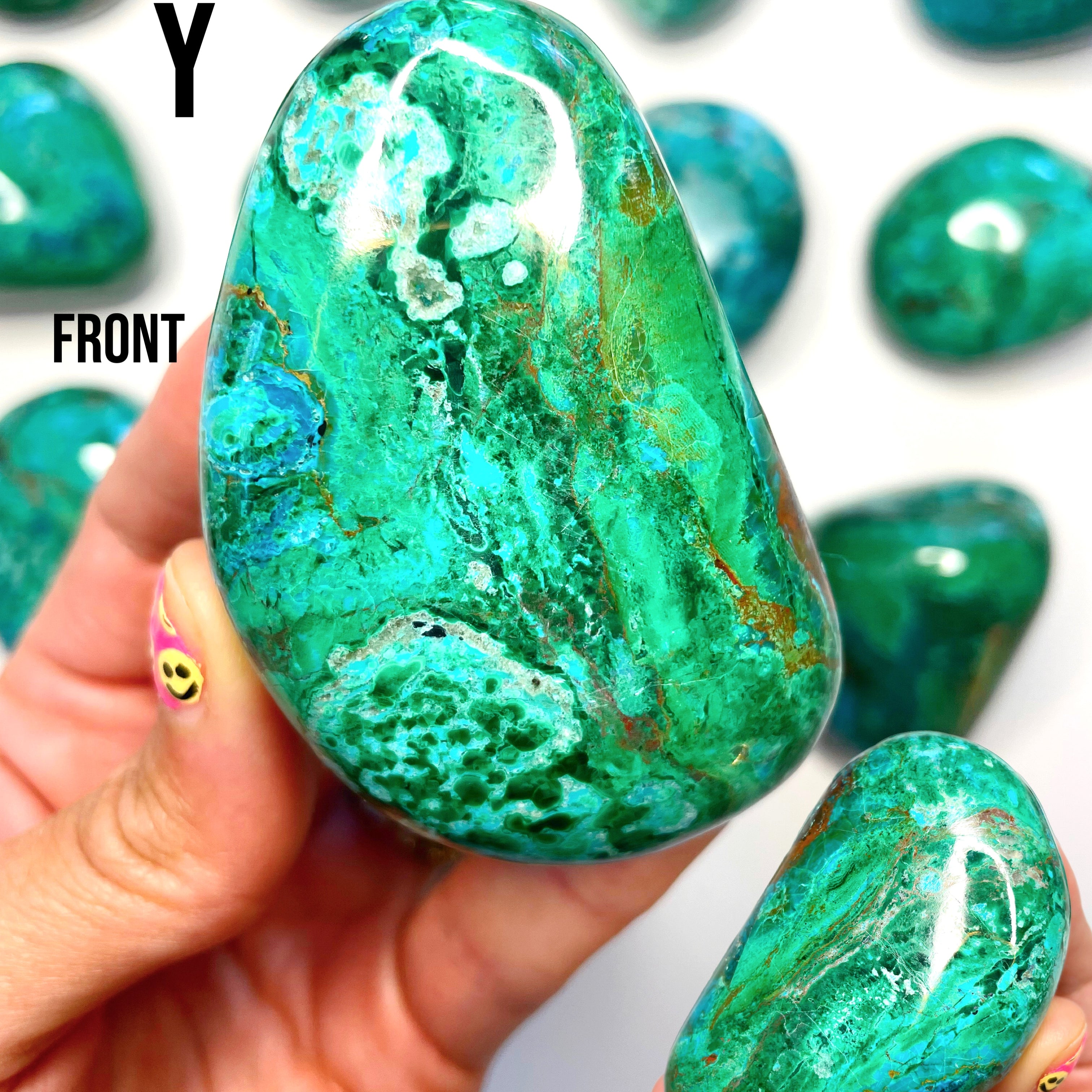 Chrysocolla Palm Stones/Large Tumbles - Baltic Mermaid