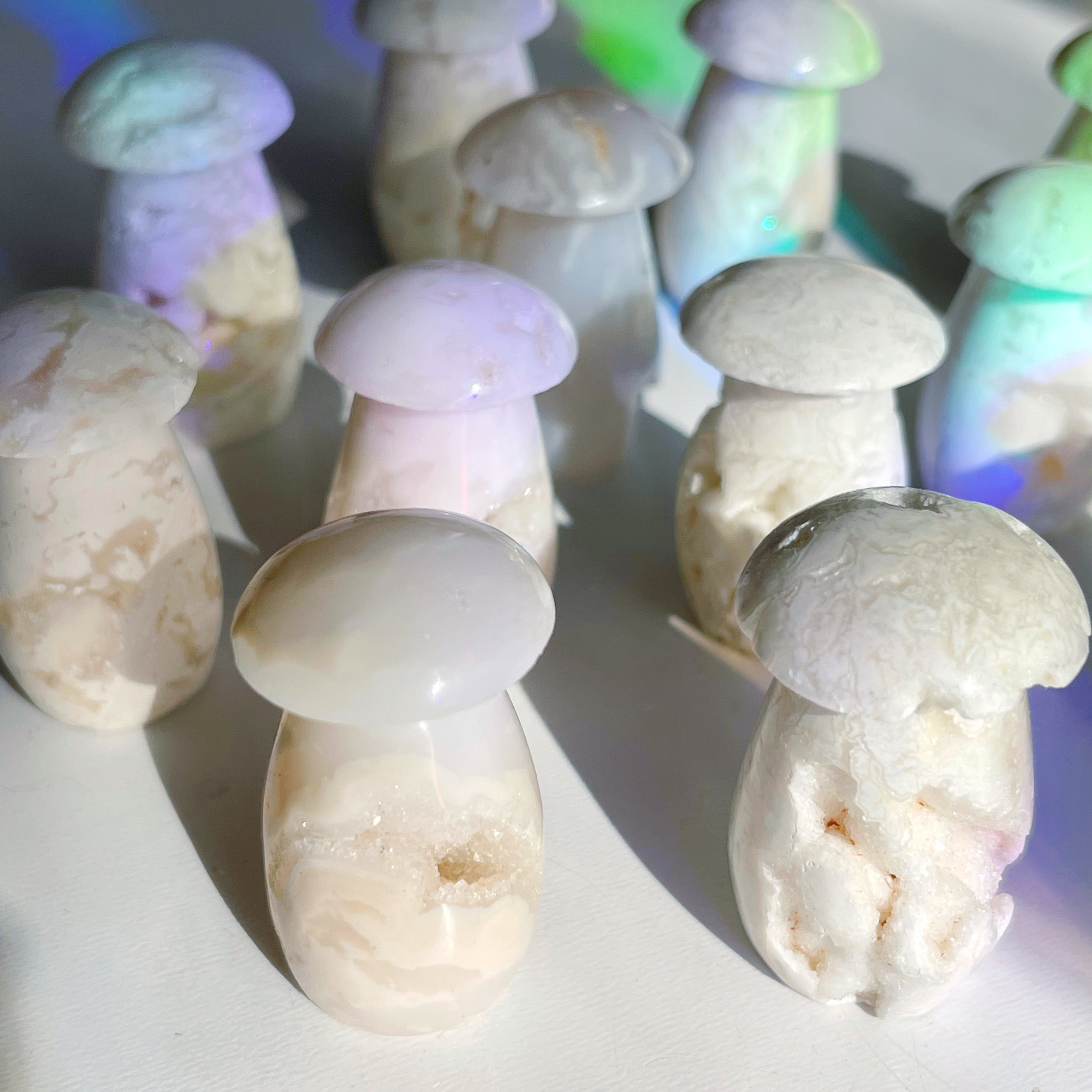 Snow Agate Mushroom - Baltic Mermaid