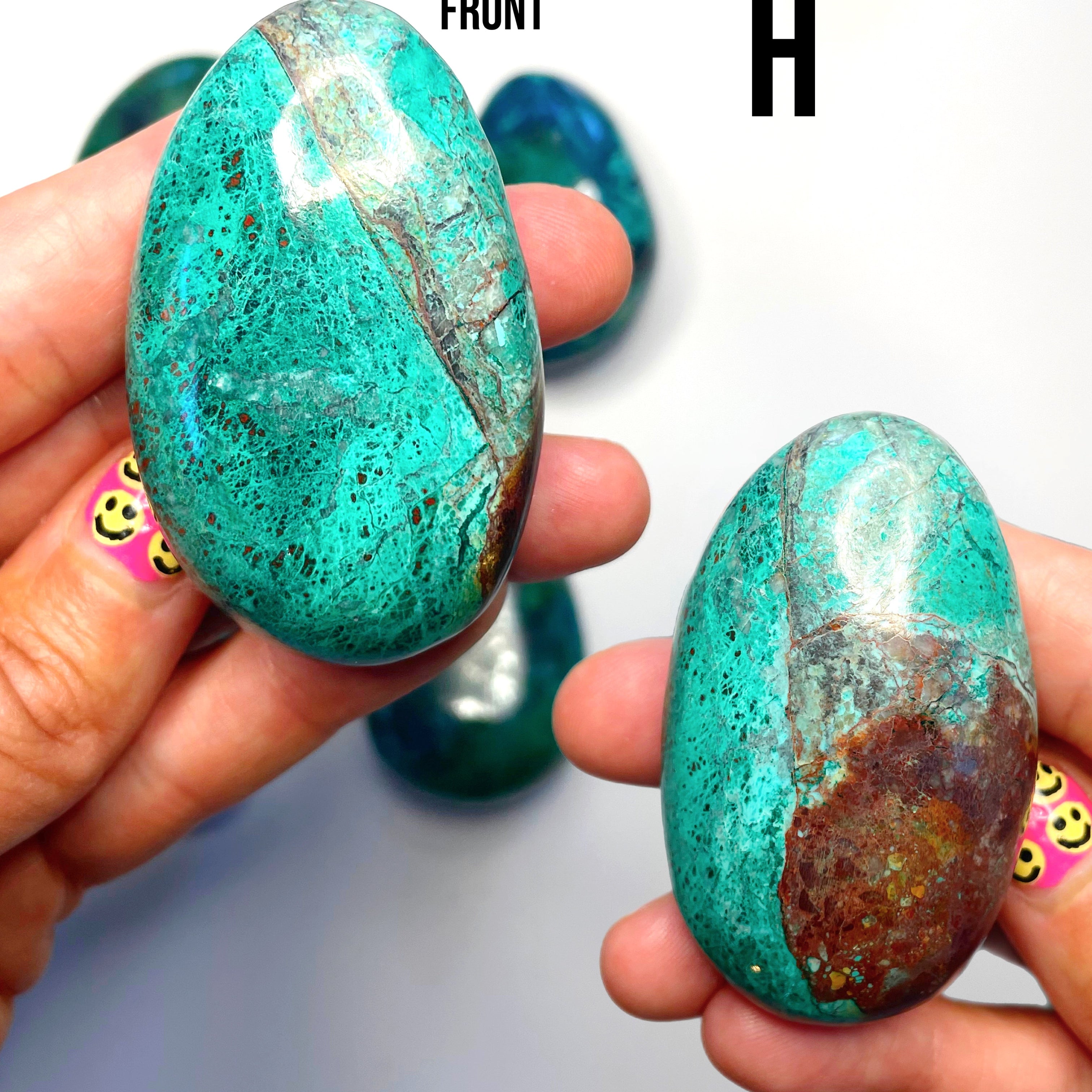 Chrysocolla Palm Stones/Large Tumbles - Baltic Mermaid