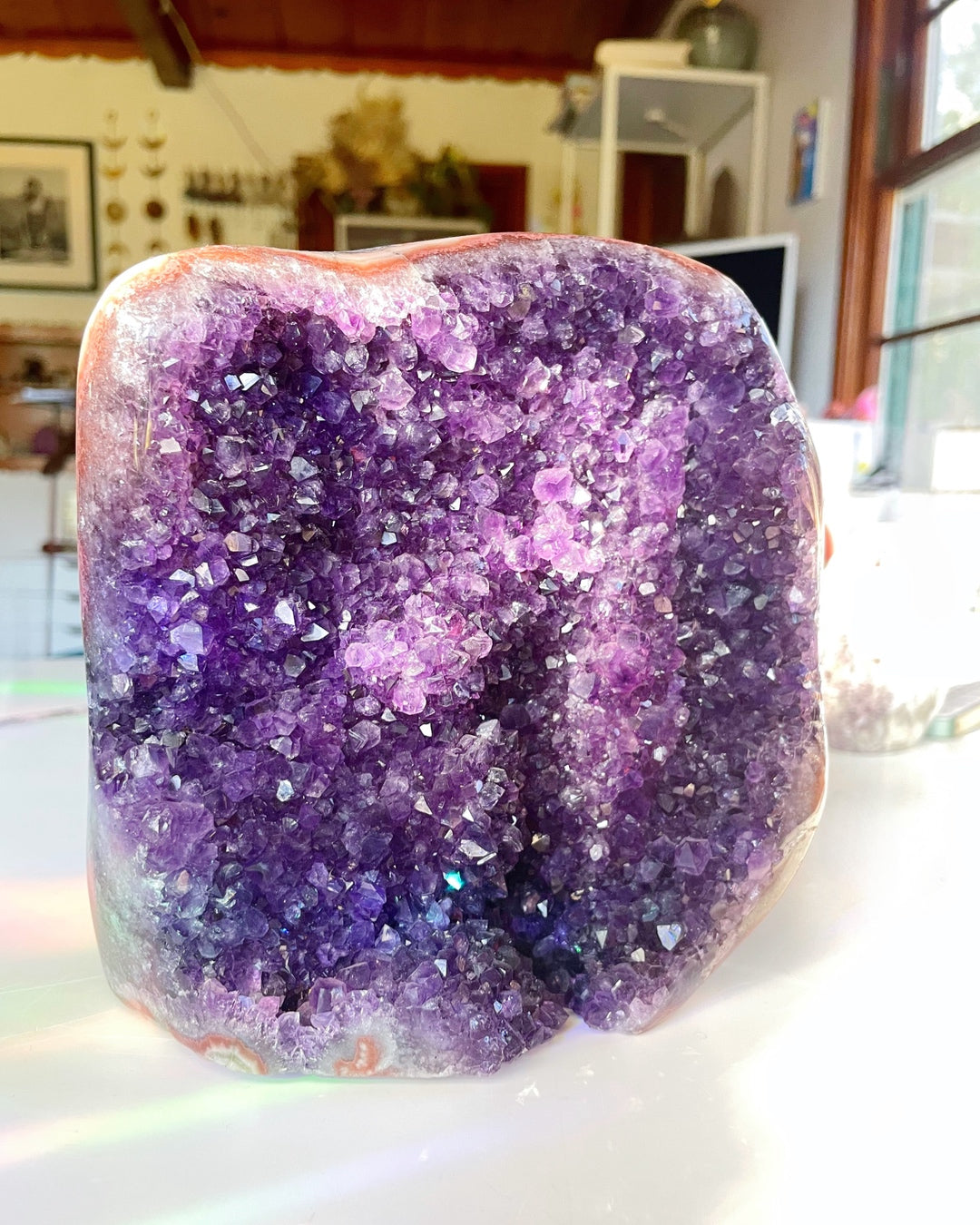 Large Amethyst Cluster Cut base - Baltic Mermaid