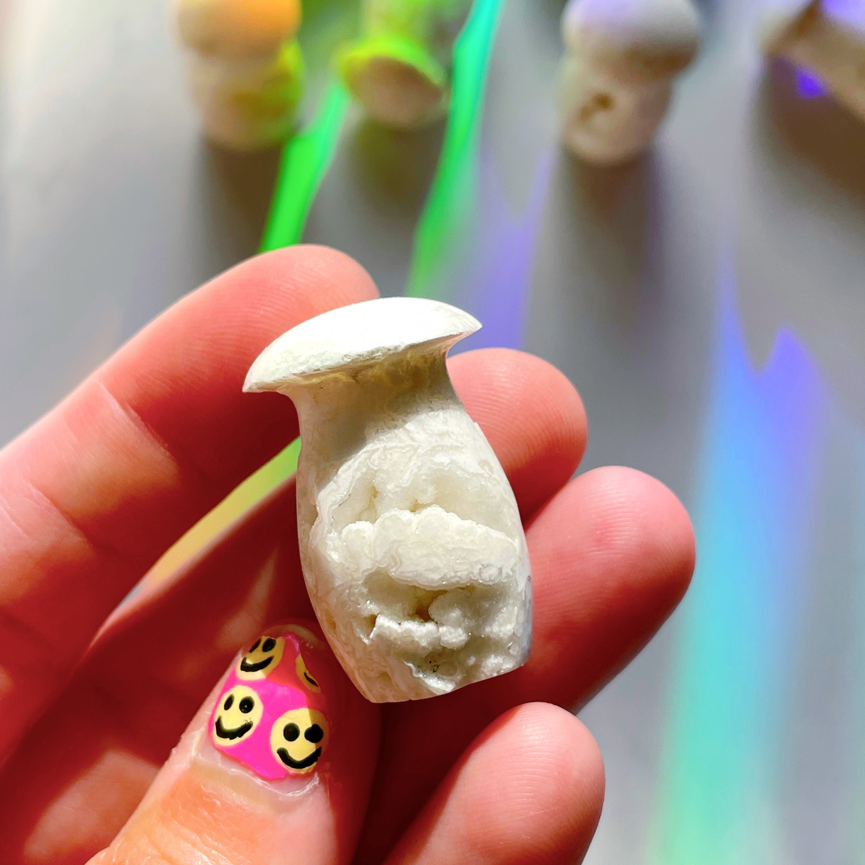 Snow Agate Mushroom - Baltic Mermaid