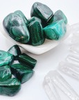 Malachite Tumbled Stones - Baltic Mermaid
