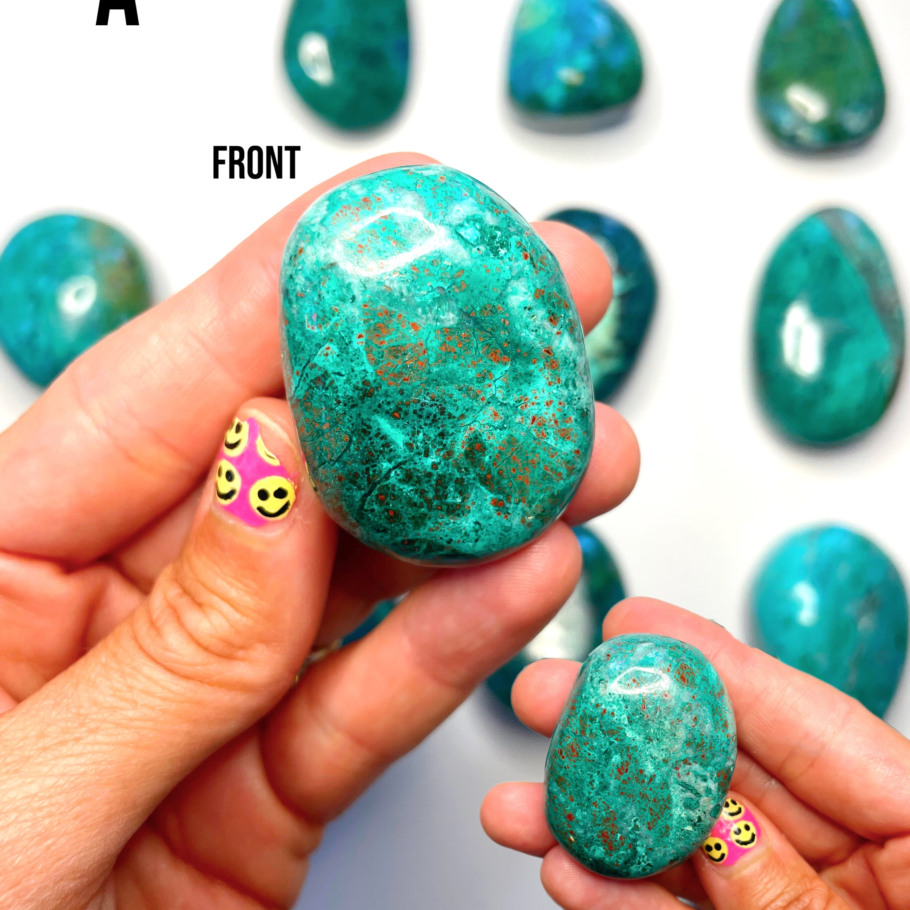 Chrysocolla Palm Stones/Large Tumbles - Baltic Mermaid