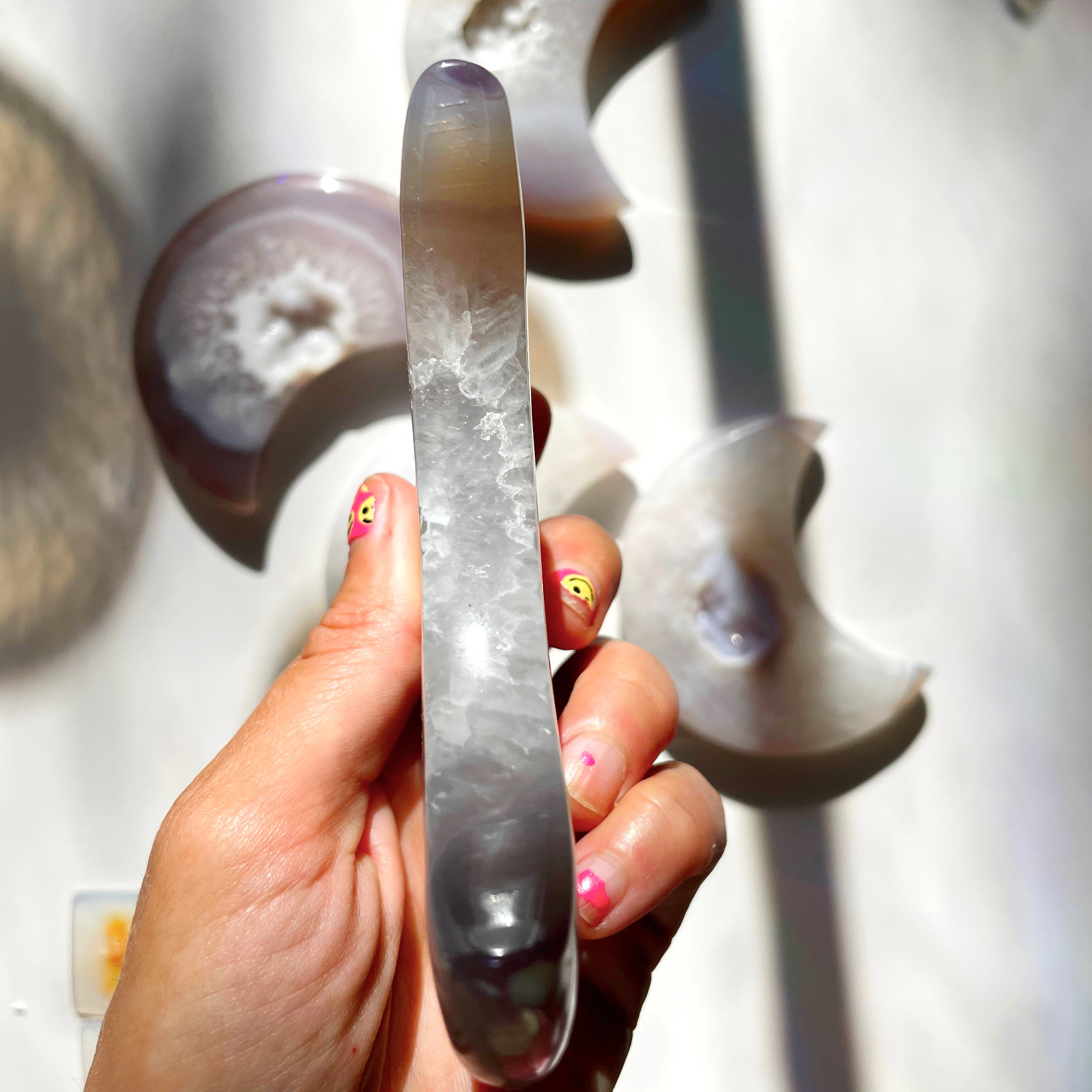 Druzy Agate Moon - Baltic Mermaid
