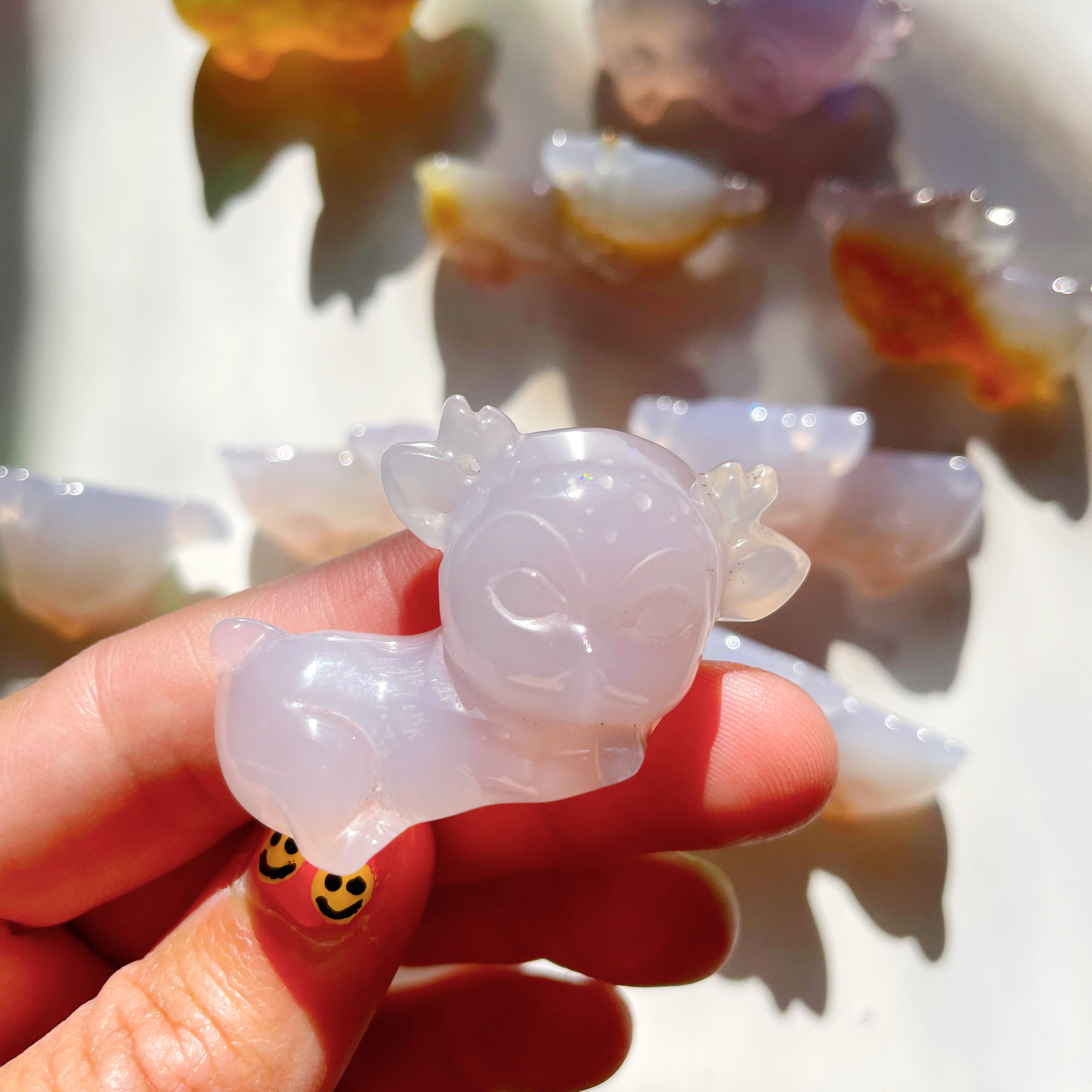 Carved Agate Fawn - Baltic Mermaid
