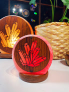 Wood Face Crystal Cluster Salt Lamp - Baltic Mermaid