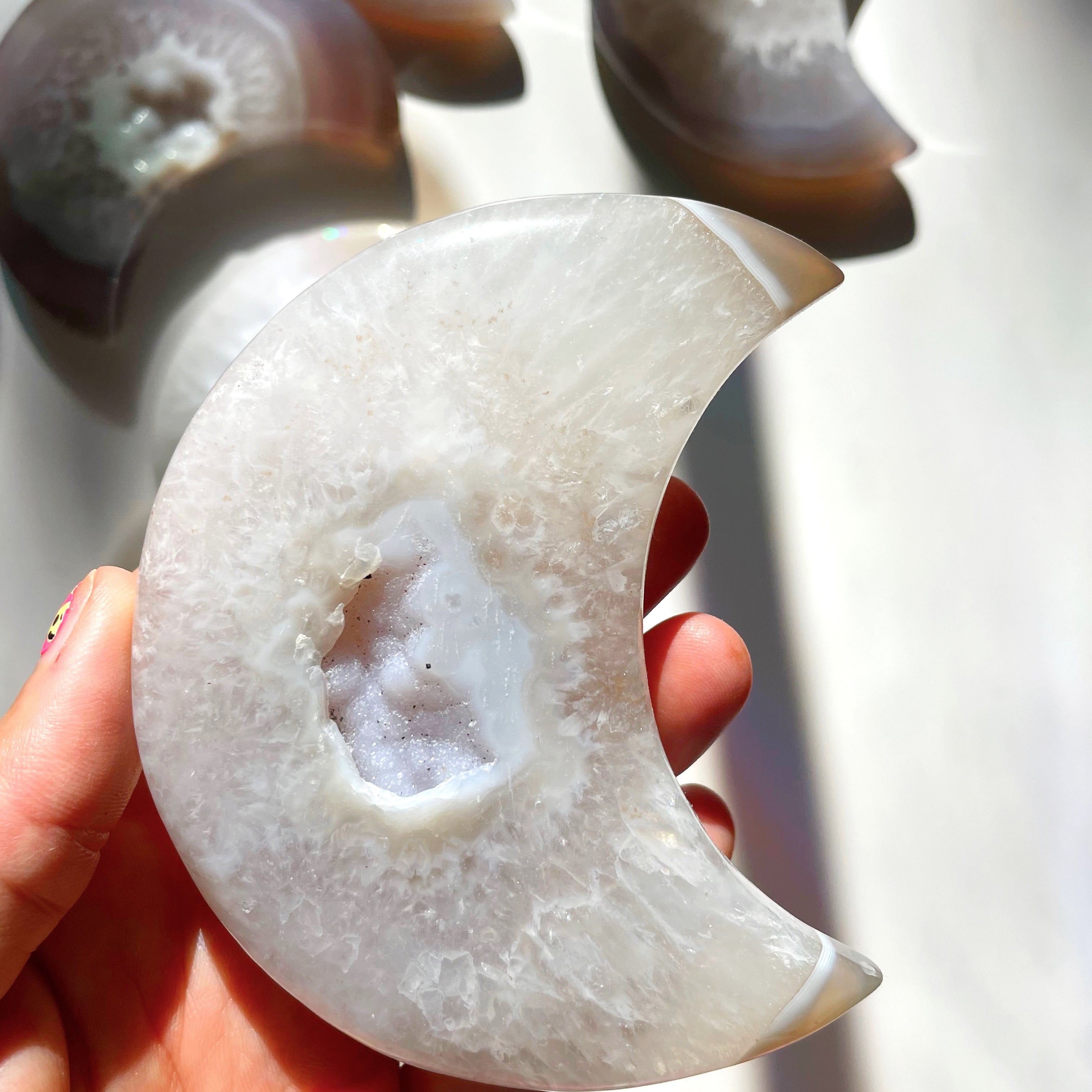 Druzy Agate Moon - Baltic Mermaid
