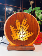 Wood Face Crystal Cluster Salt Lamp - Baltic Mermaid