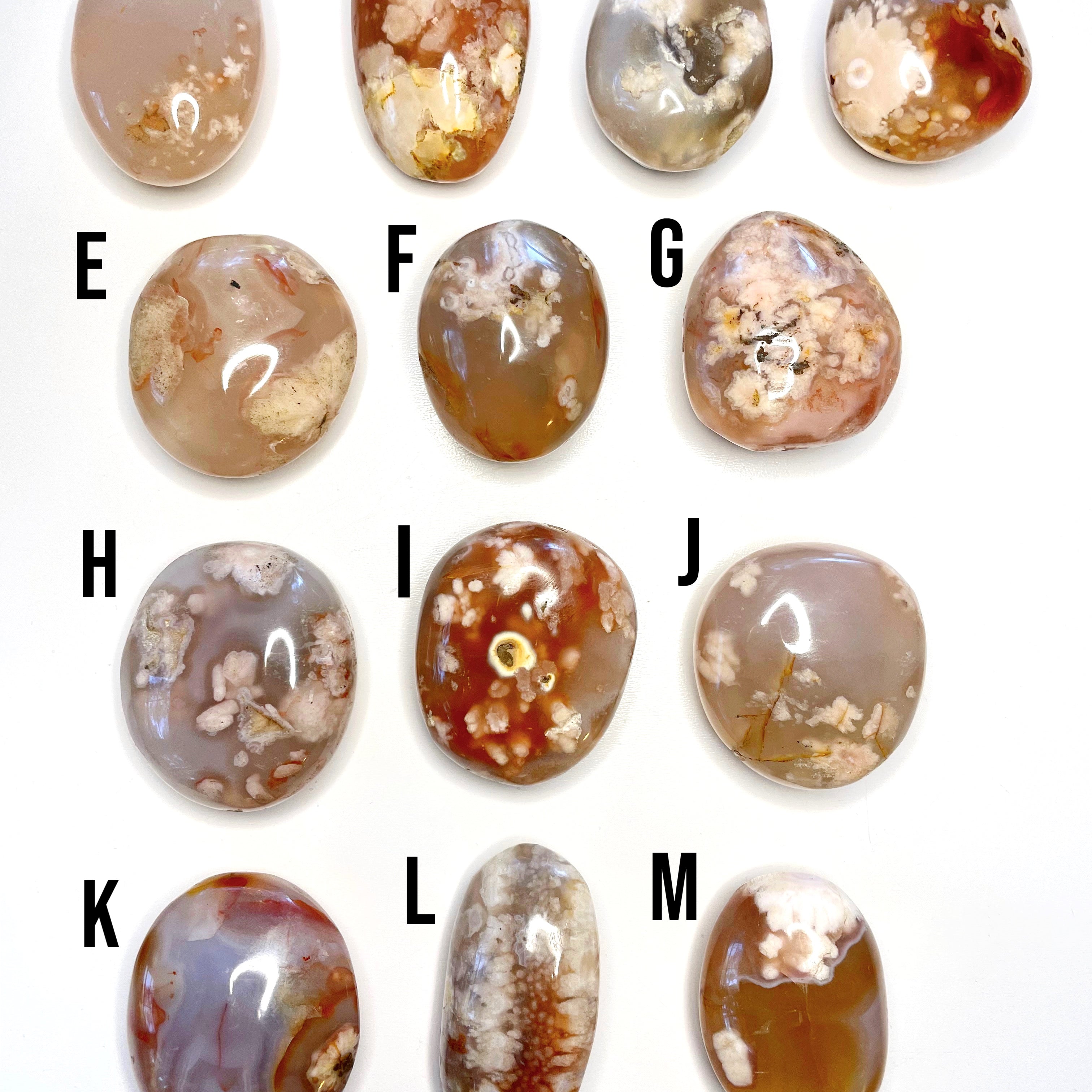 Flower Agate Palm Stones - Baltic Mermaid