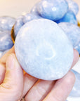 Blue Calcite Palm Stones - Baltic Mermaid
