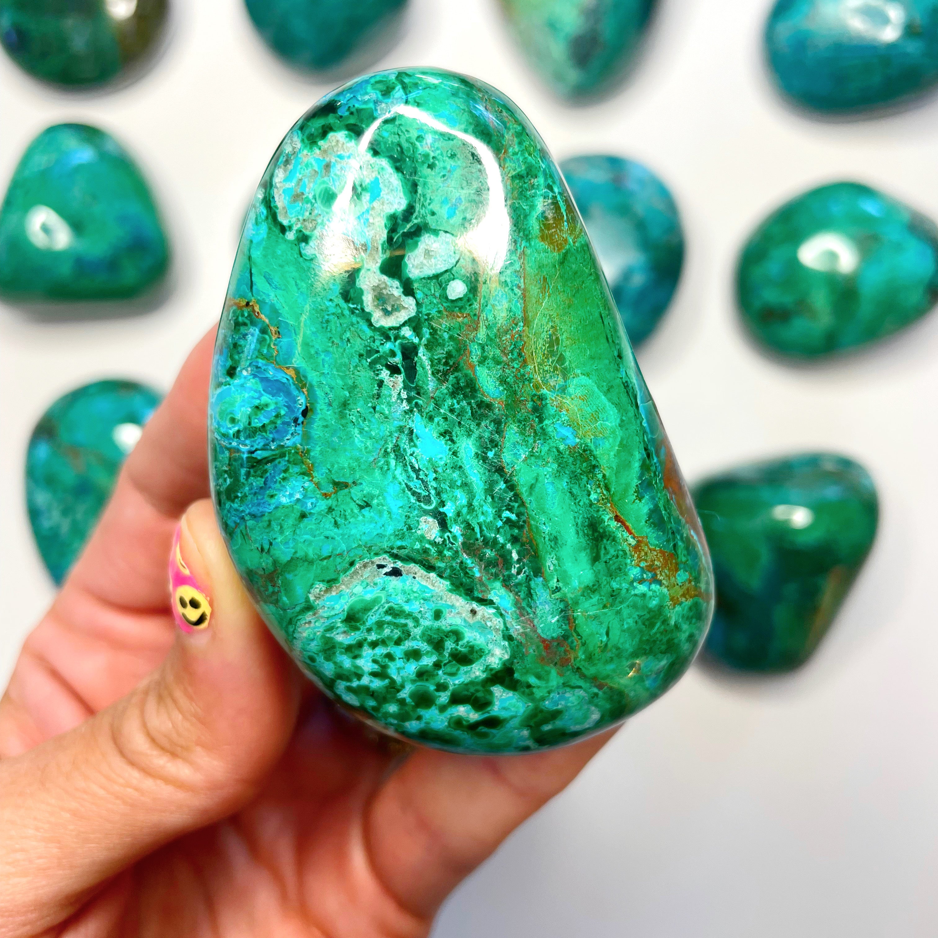 Chrysocolla Palm Stones/Large Tumbles - Baltic Mermaid