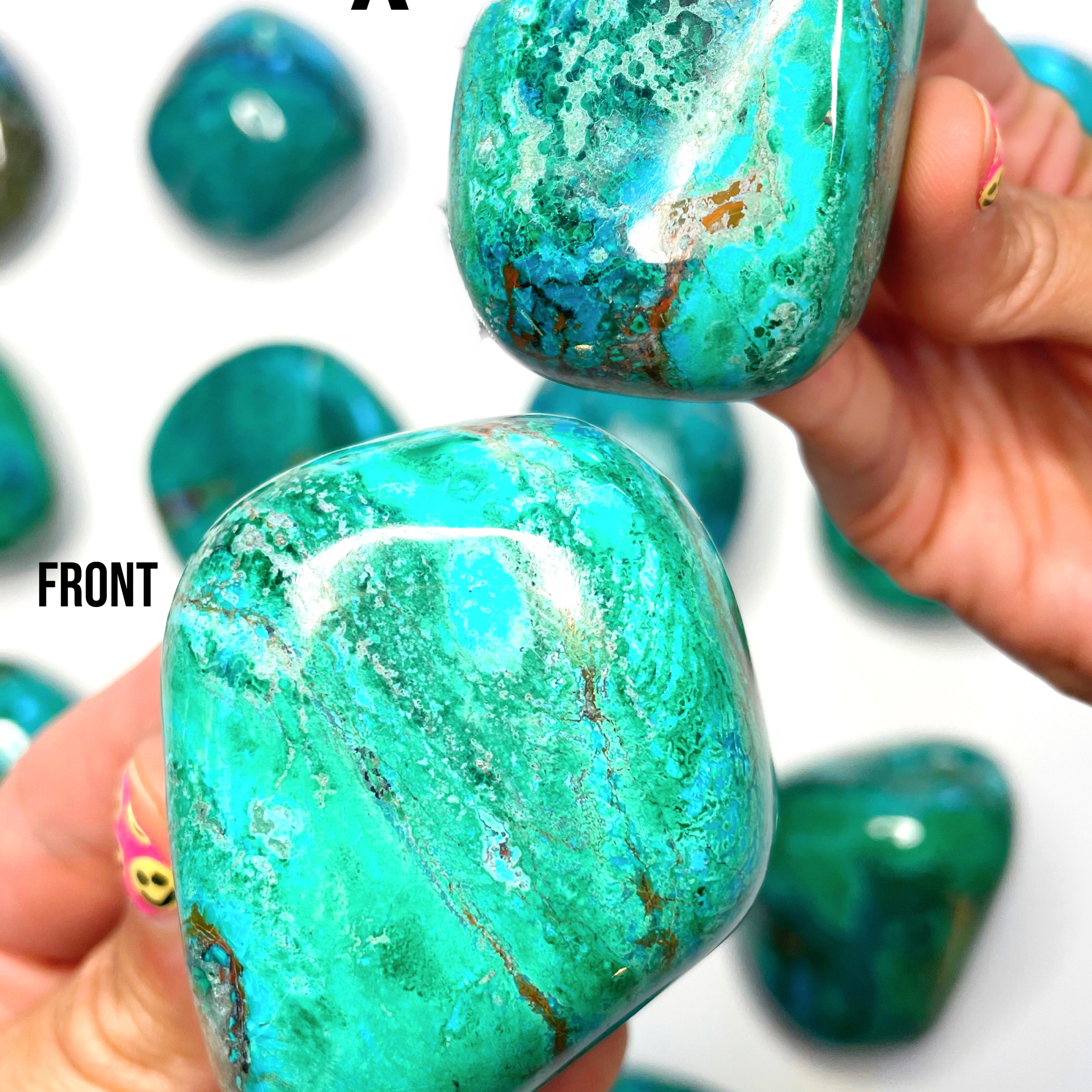Chrysocolla Palm Stones/Large Tumbles - Baltic Mermaid
