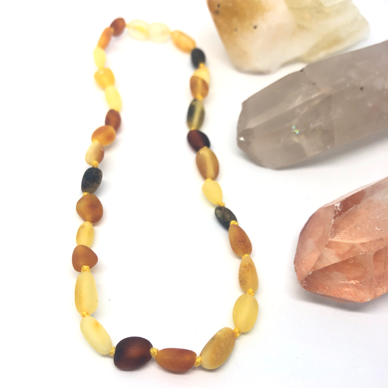 Unpolished Multi Necklace - Baltic Mermaid