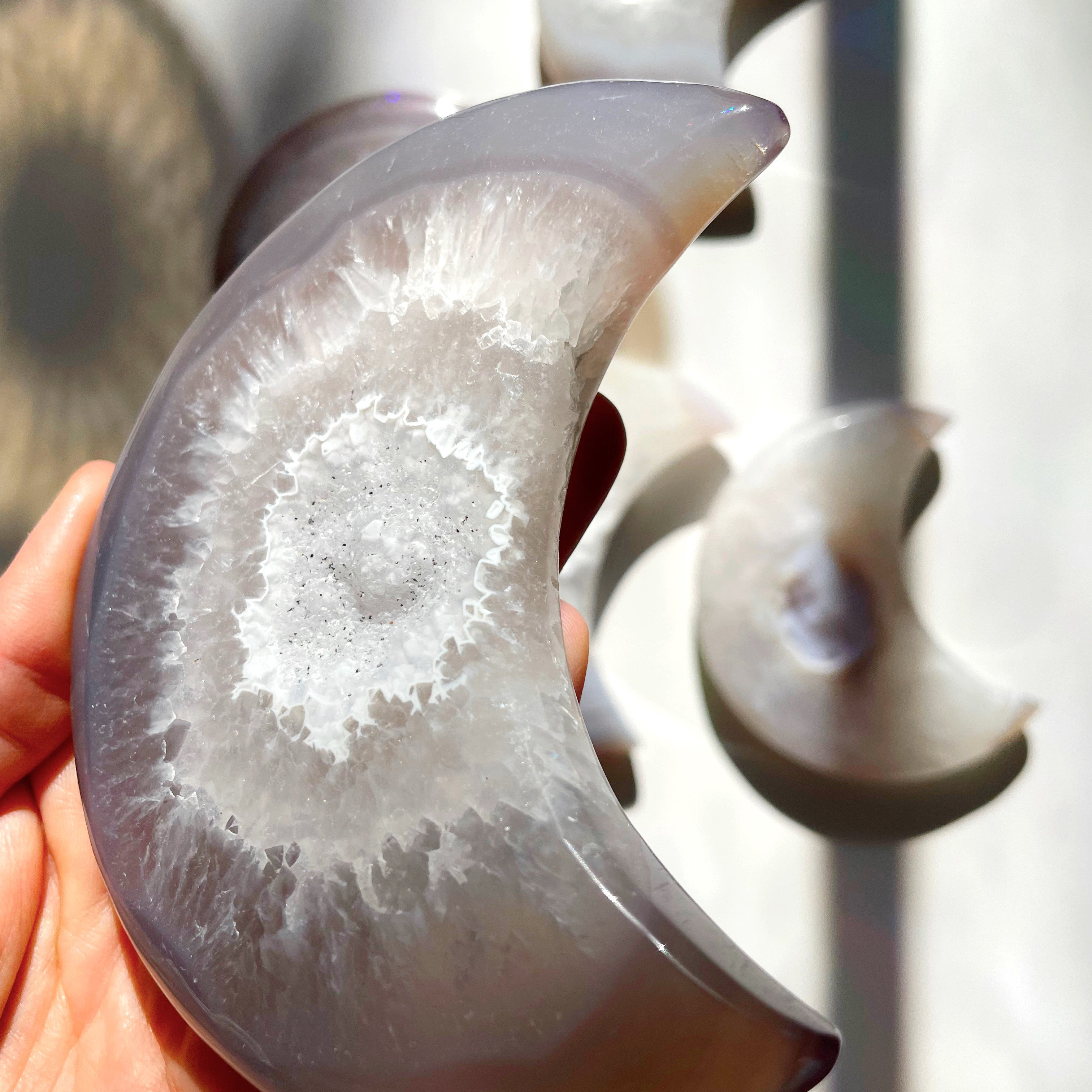 Druzy Agate Moon - Baltic Mermaid
