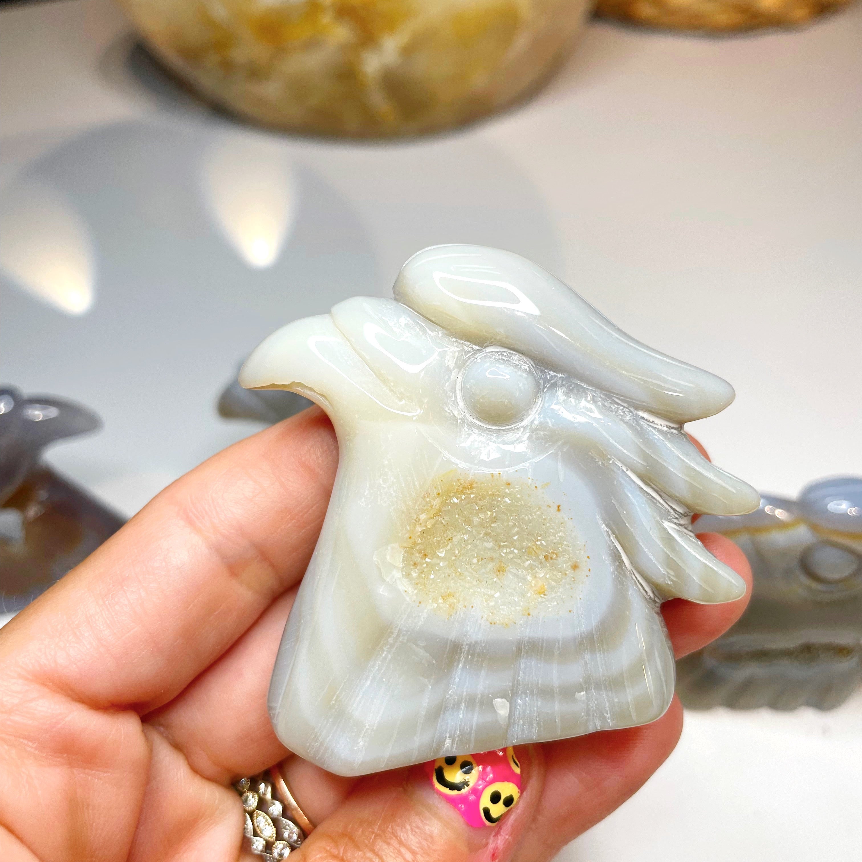Druzy Agate Bird - Baltic Mermaid