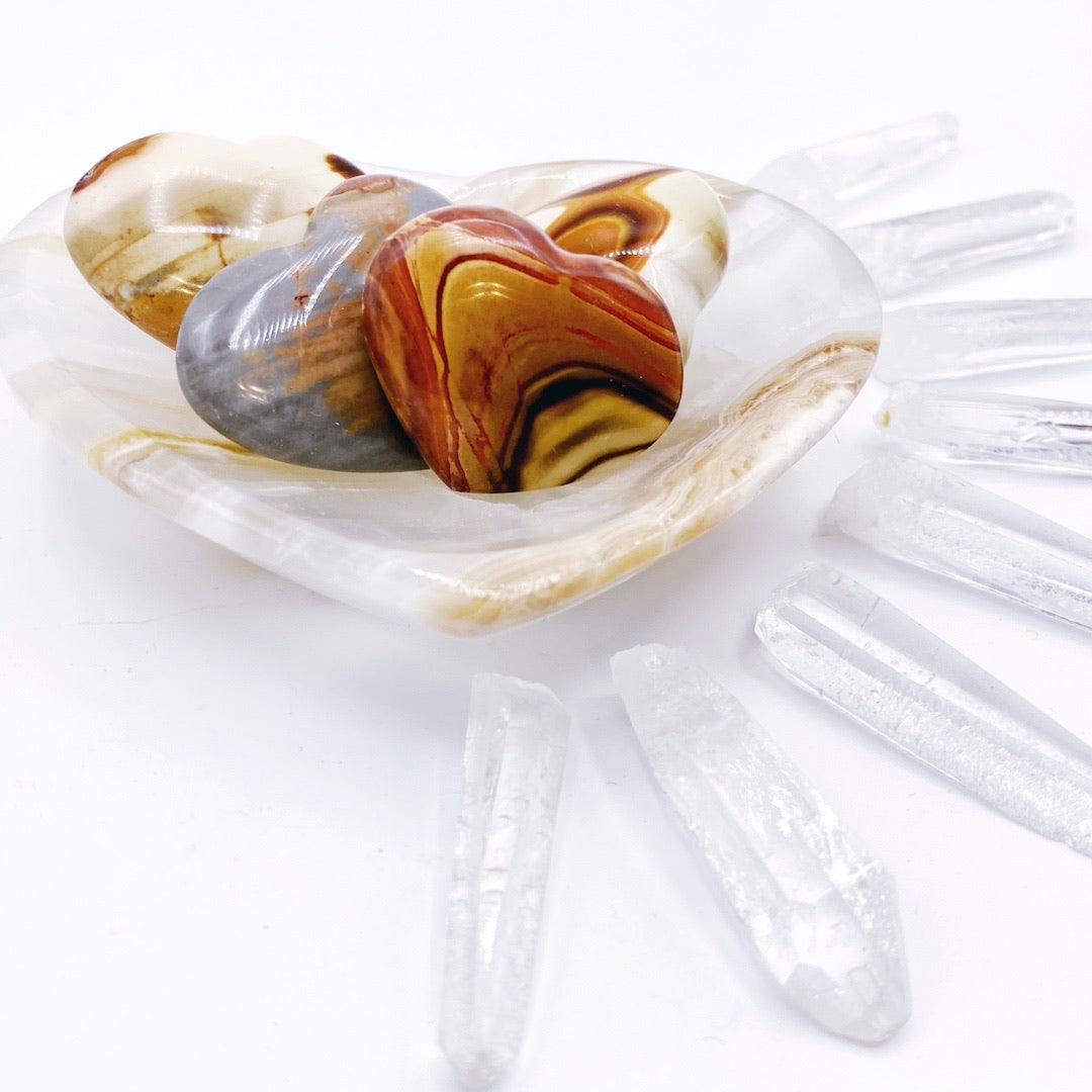 Polychrome Jasper Heart - Baltic Mermaid