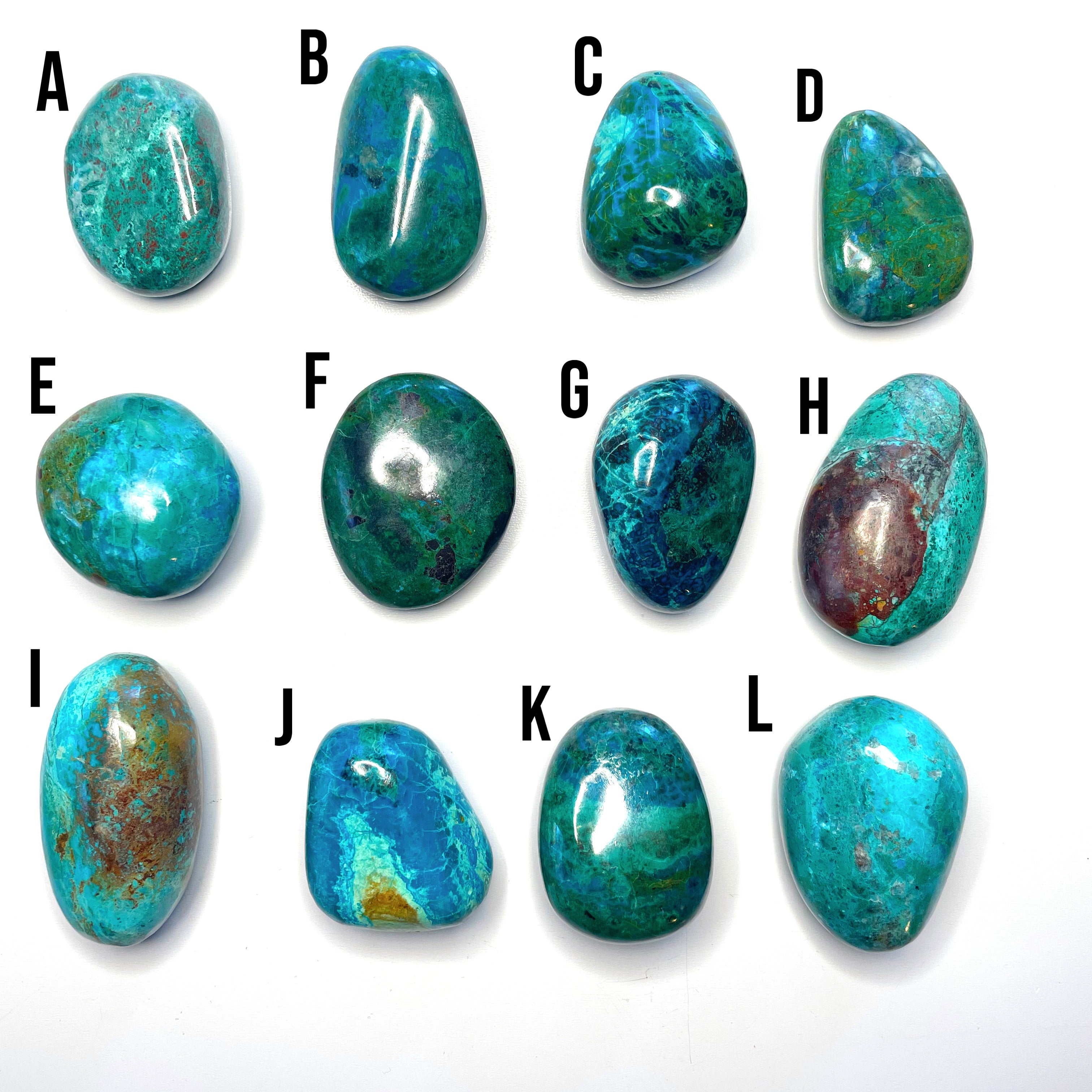 Chrysocolla Palm Stones/Large Tumbles - Baltic Mermaid