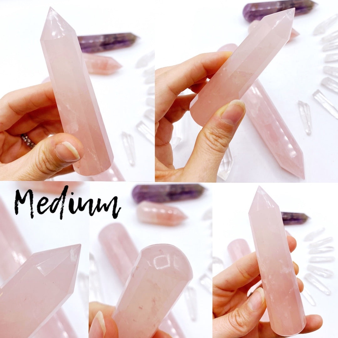 Rose Quartz Wands - Baltic Mermaid