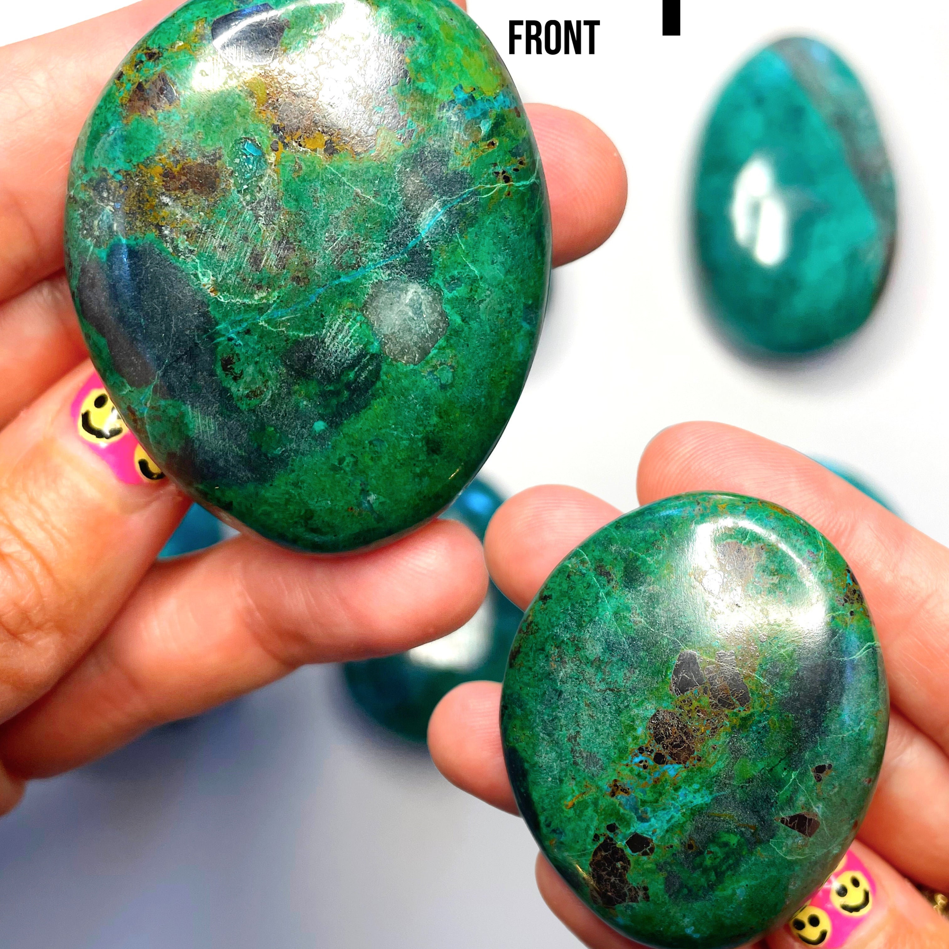 Chrysocolla Palm Stones/Large Tumbles - Baltic Mermaid