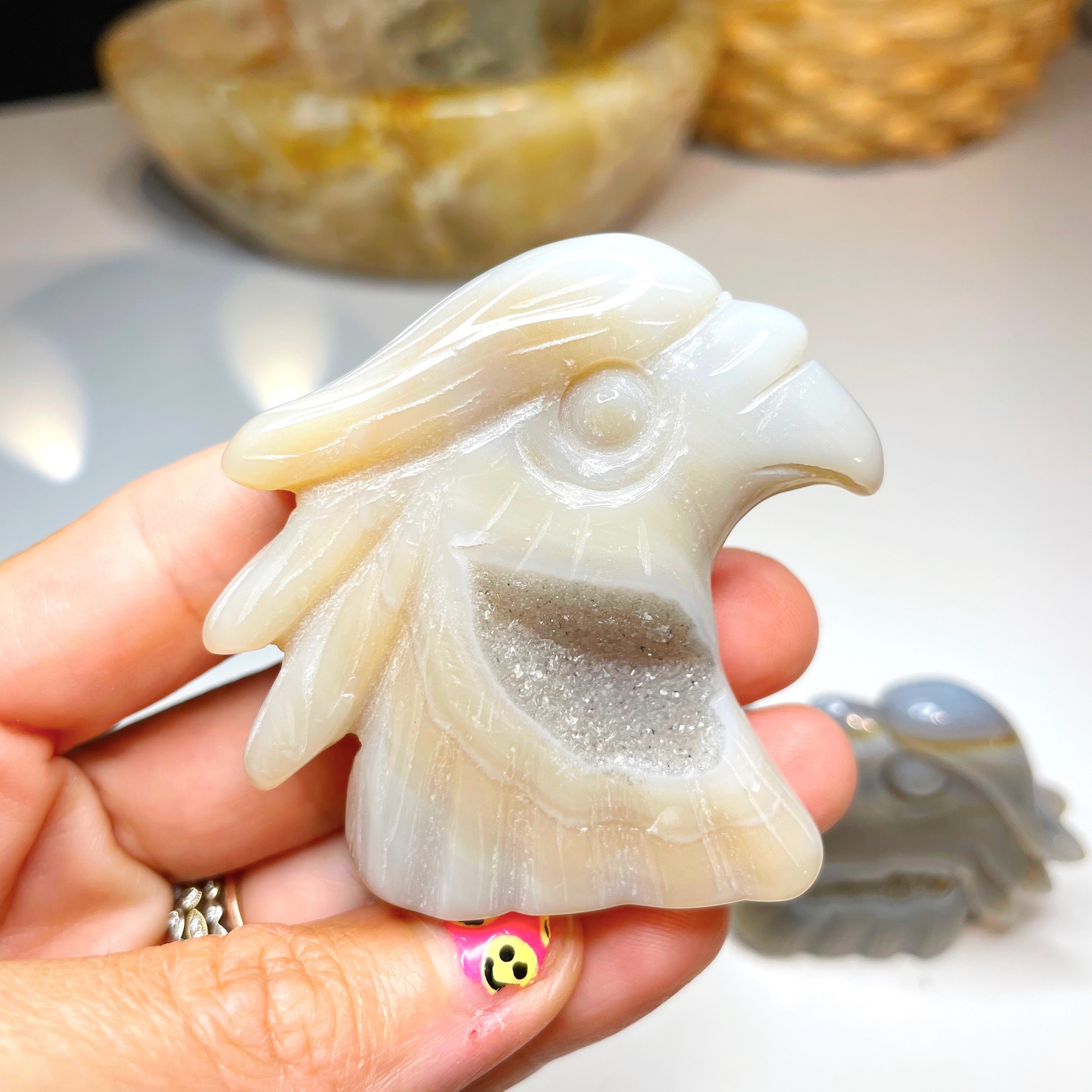 Druzy Agate Bird - Baltic Mermaid