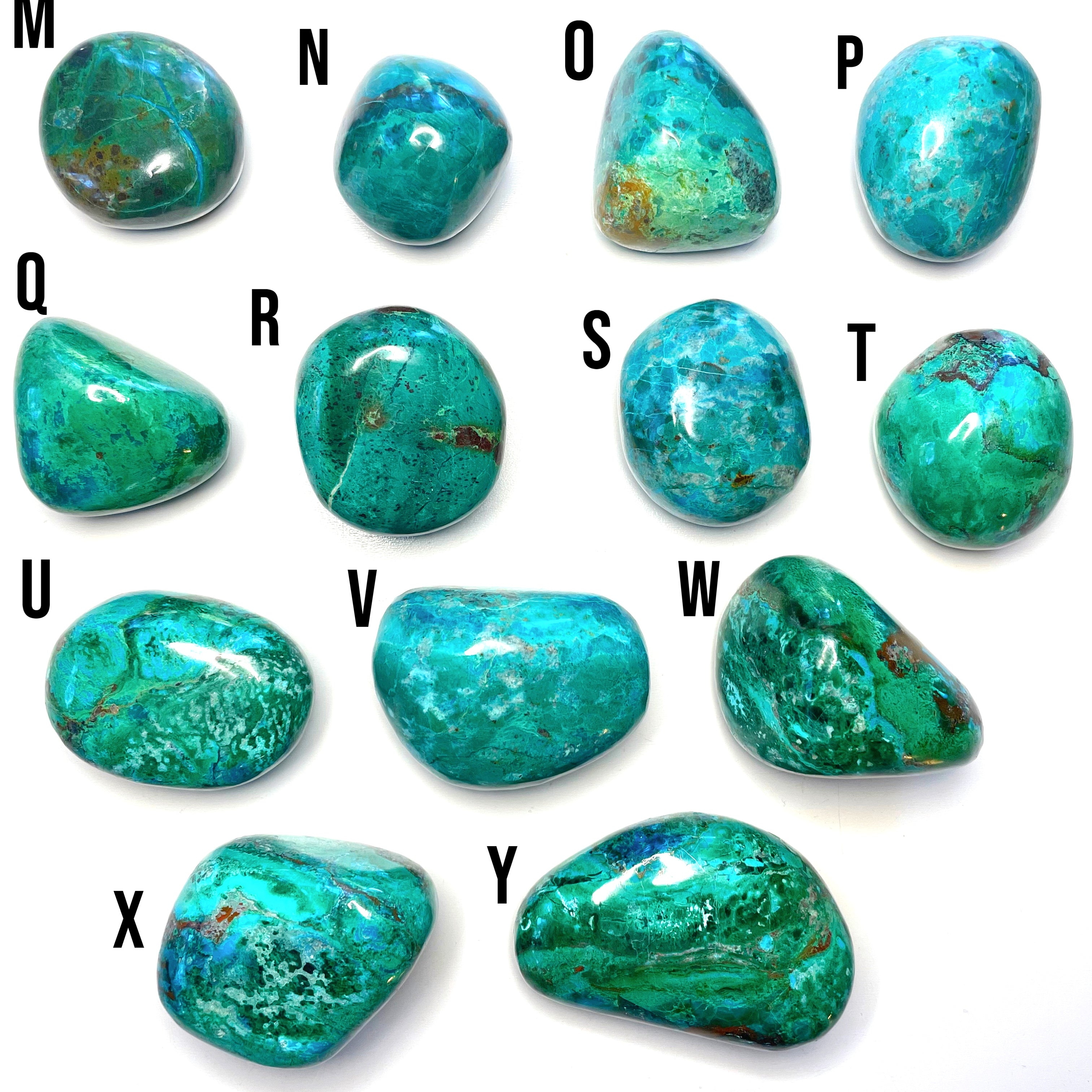 Chrysocolla Palm Stones/Large Tumbles - Baltic Mermaid
