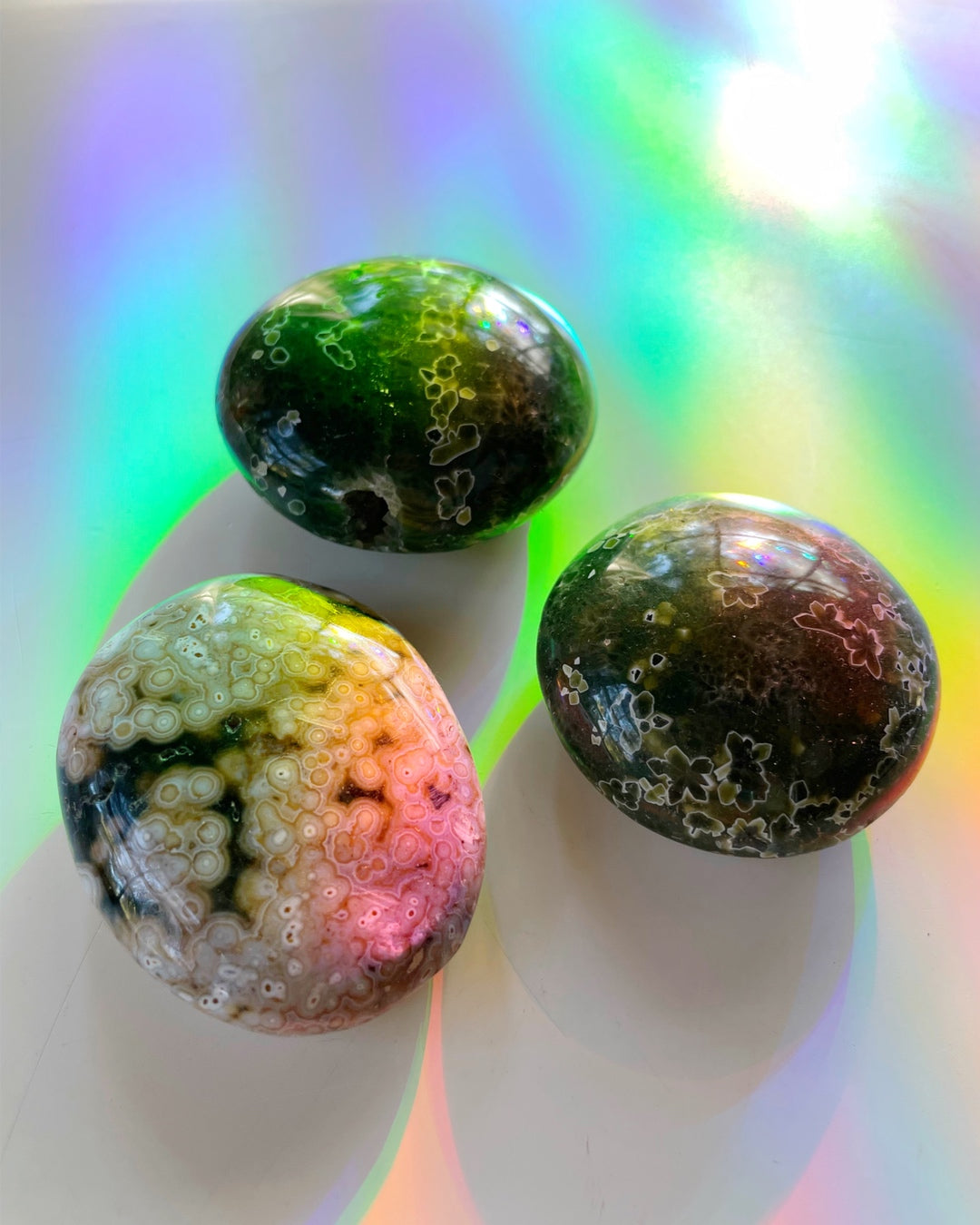 Ocean Jasper Palm Stones 7th Vein - Baltic Mermaid
