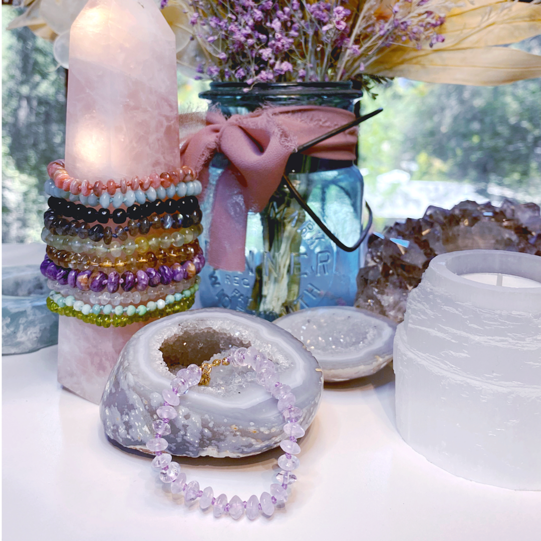 Light Amethyst Candy Bracelet - Baltic Mermaid