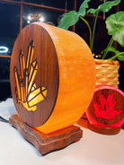 Wood Face Crystal Cluster Salt Lamp - Baltic Mermaid