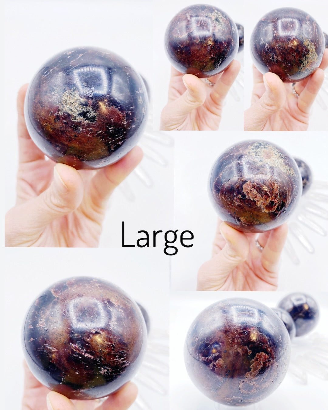 Garnet Spheres - Baltic Mermaid