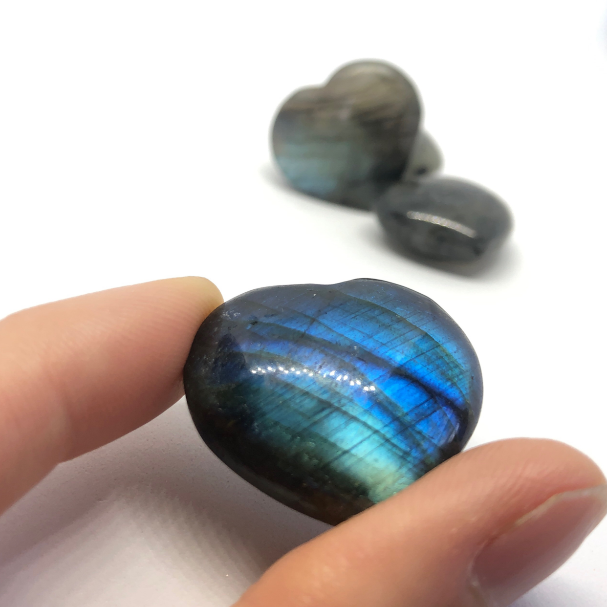 Little Puffed Heart Crystals - Baltic Mermaid