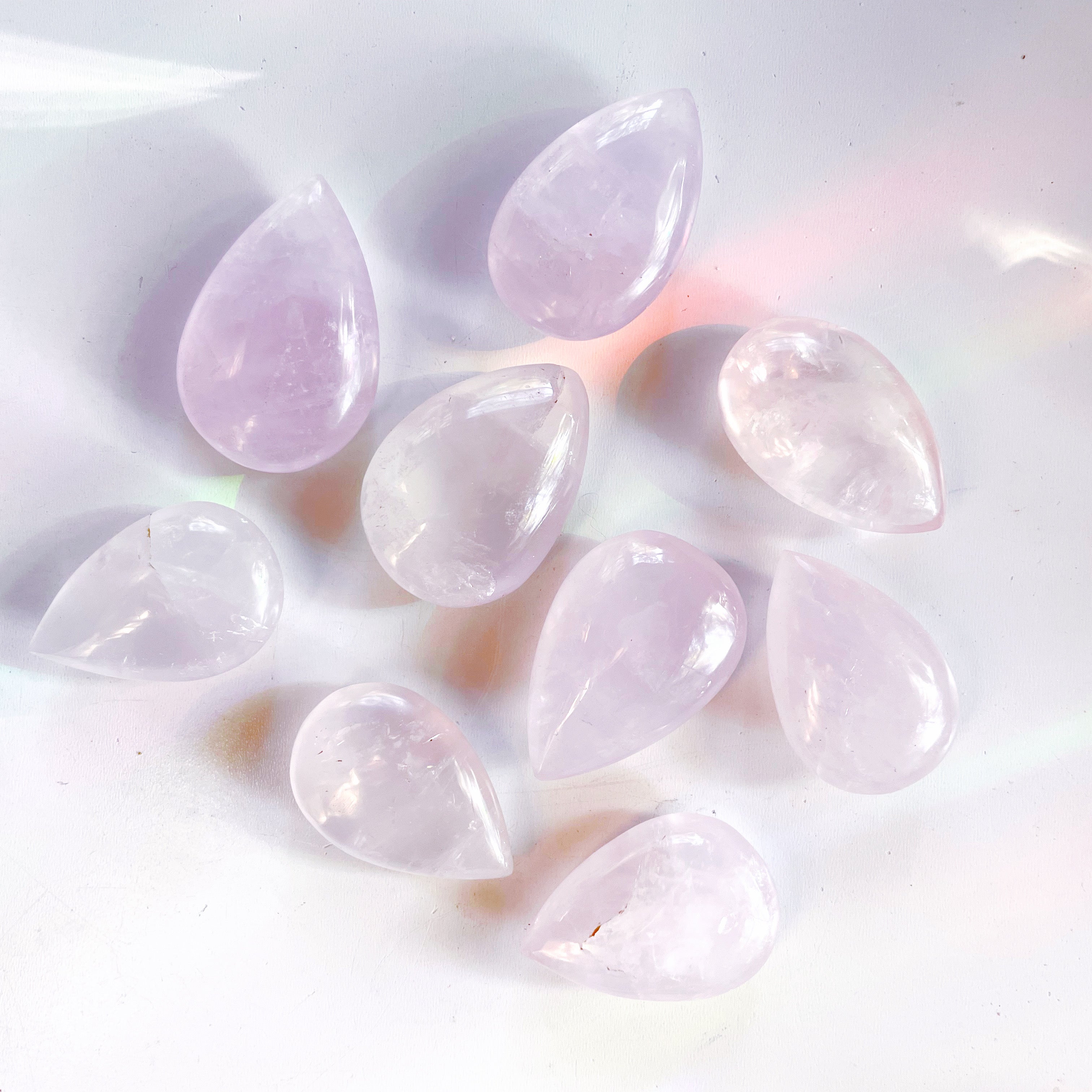 Rose Quartz Teardrop - Baltic Mermaid