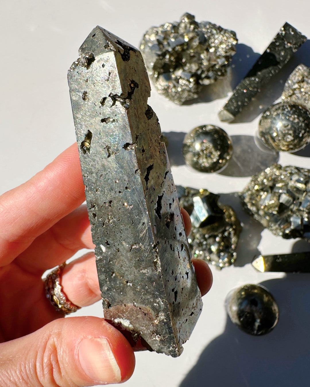 Pyrite Obelisk - Baltic Mermaid